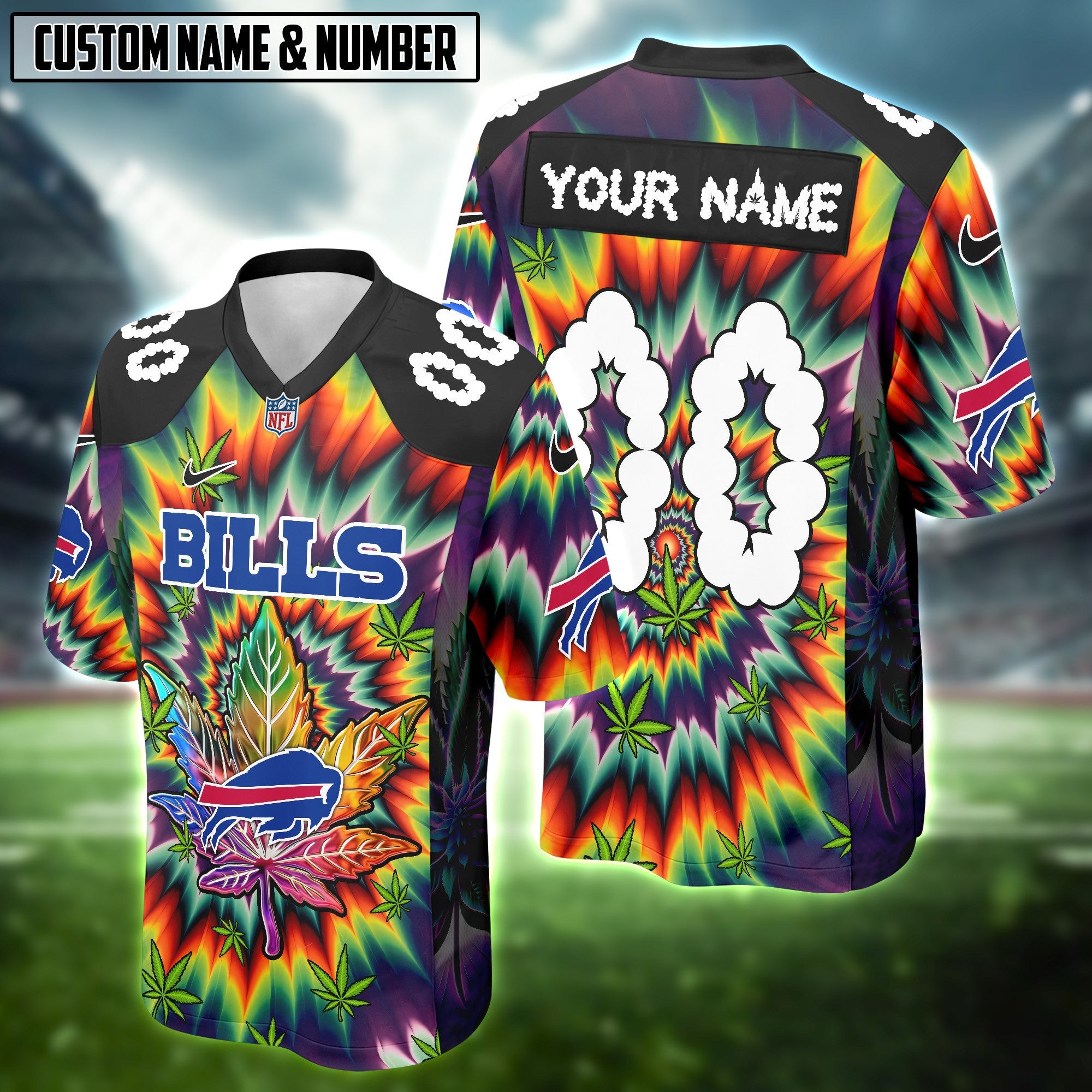 NFL X Canabis Weeb High Lovers Football Jersey Editions Limited