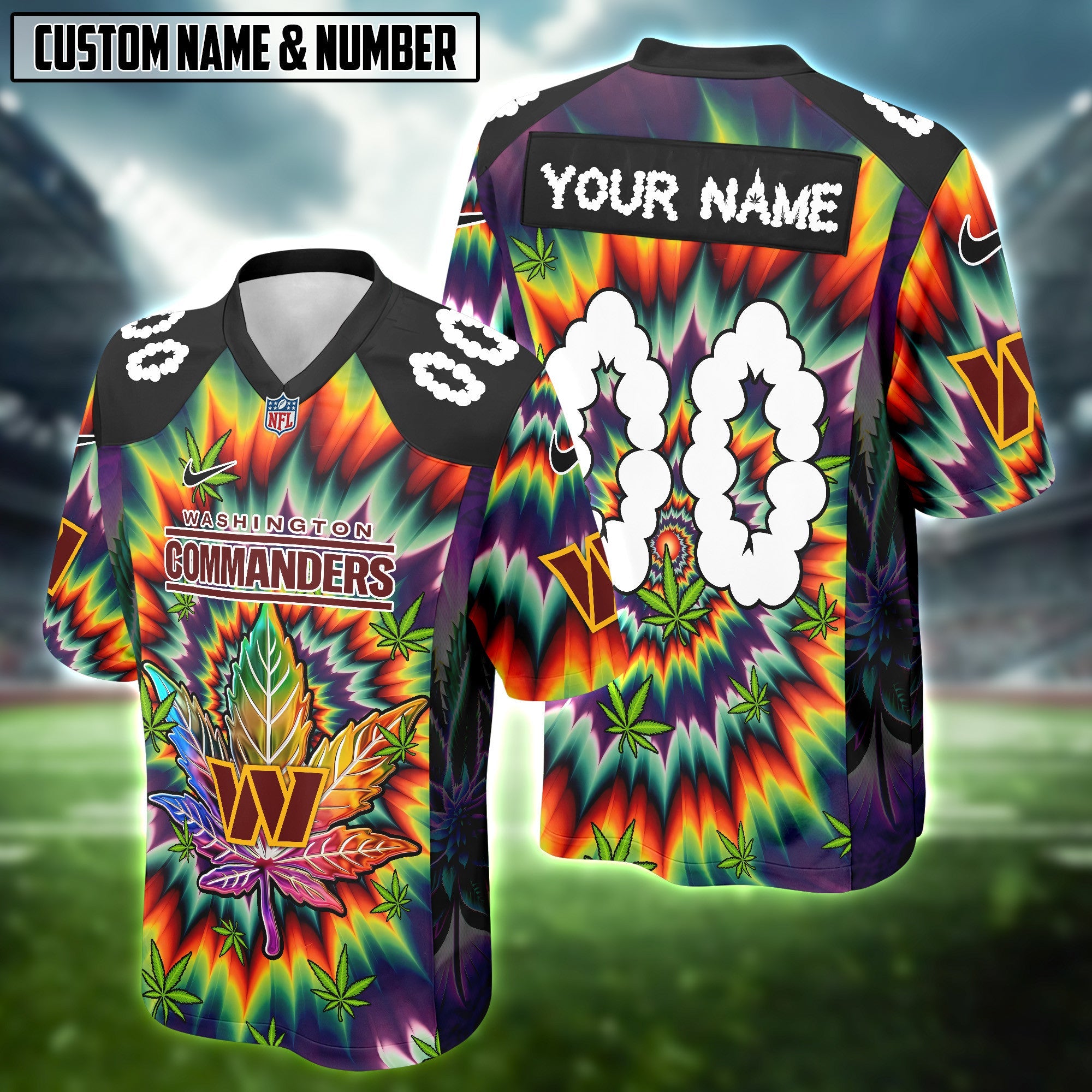 NFL X Canabis Weeb High Lovers Football Jersey Editions Limited