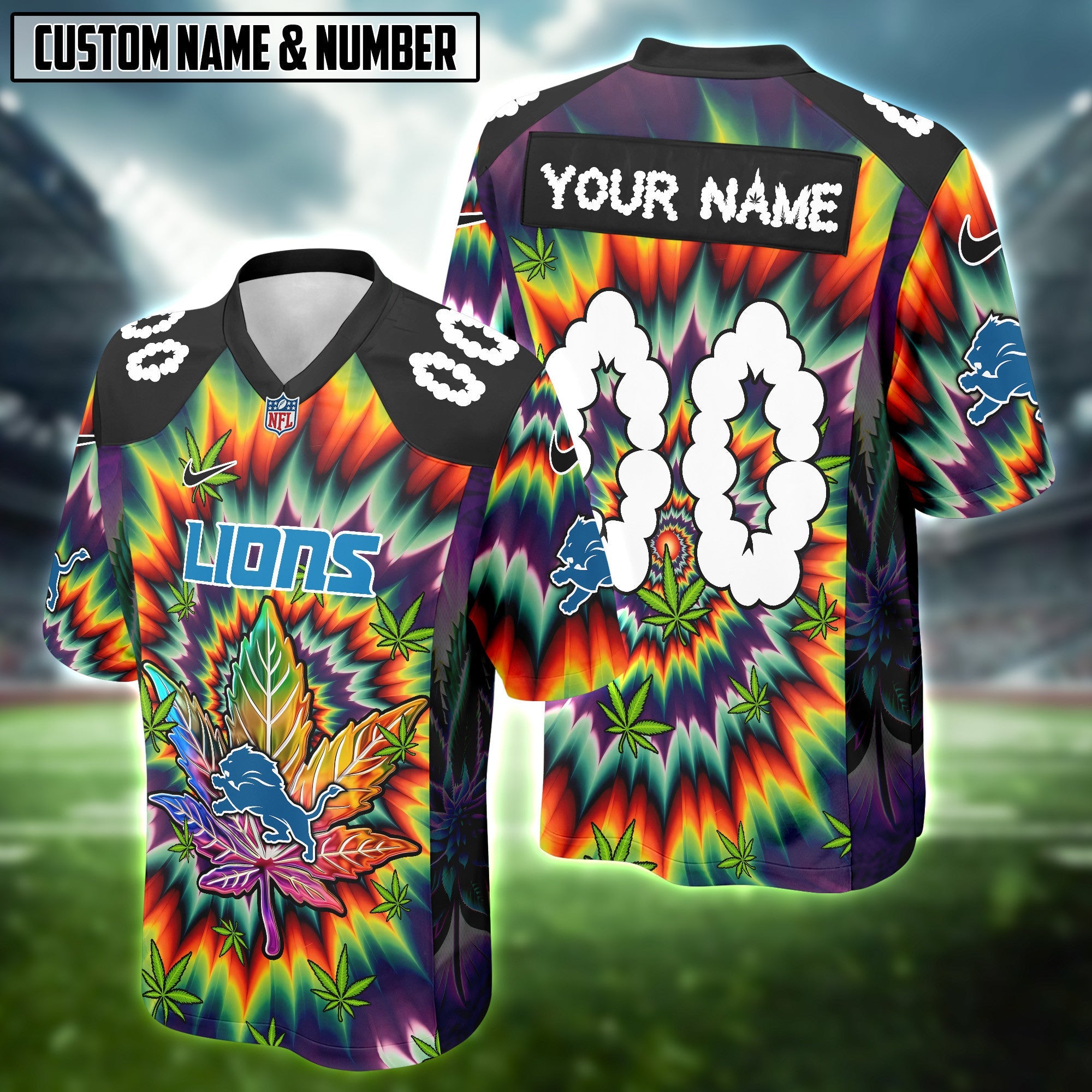NFL X Canabis Weeb High Lovers Football Jersey Editions Limited