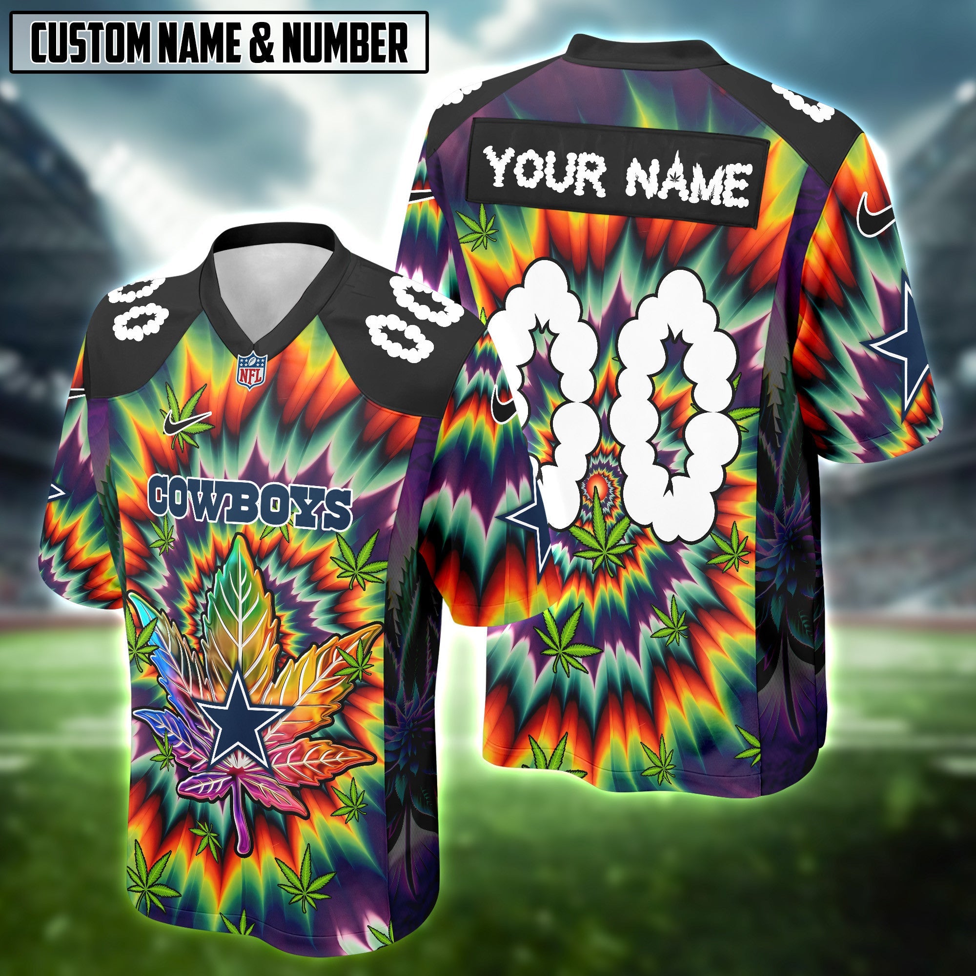 NFL X Canabis Weeb High Lovers Football Jersey Editions Limited