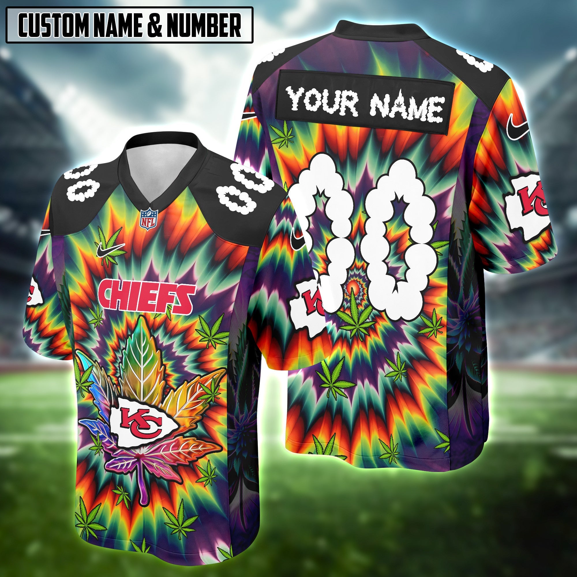NFL X Canabis Weeb High Lovers Football Jersey Editions Limited