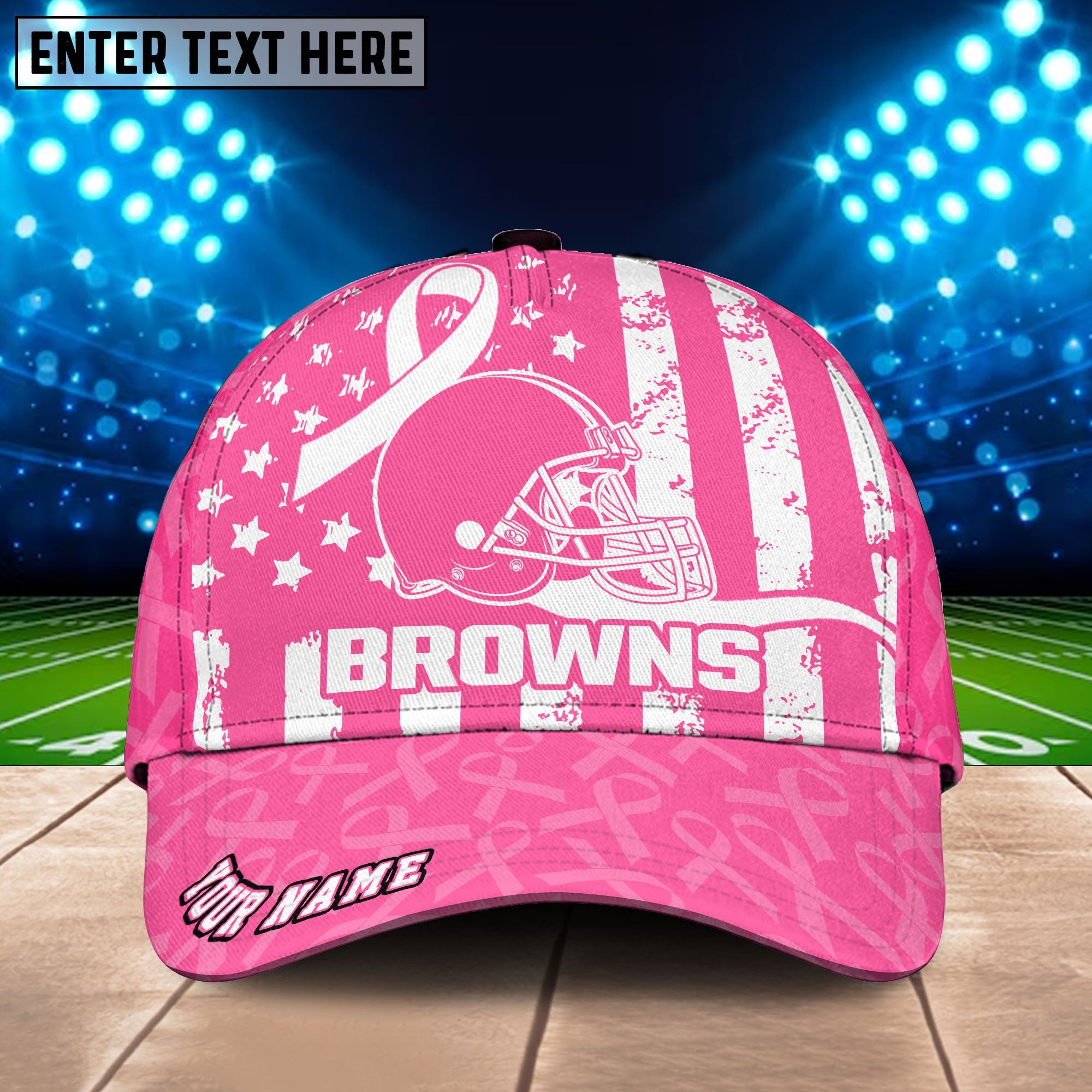 NFL Breast Cancer Awareness Football Cap Editions Limited