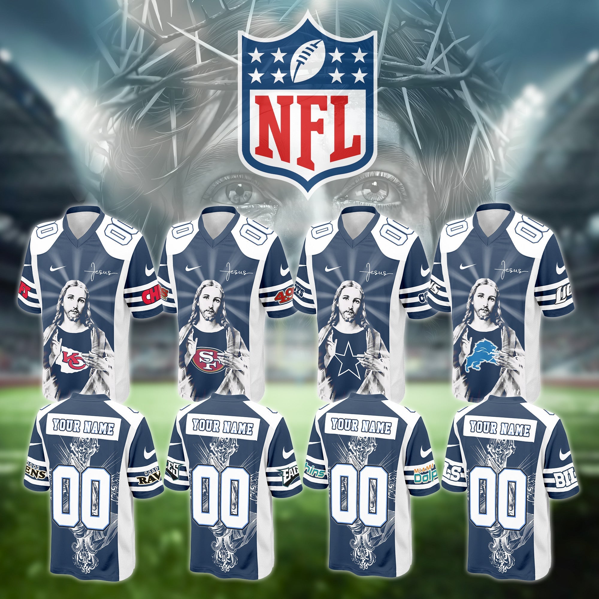 NFL x Jesus Faith Football Jersey Editions Limited