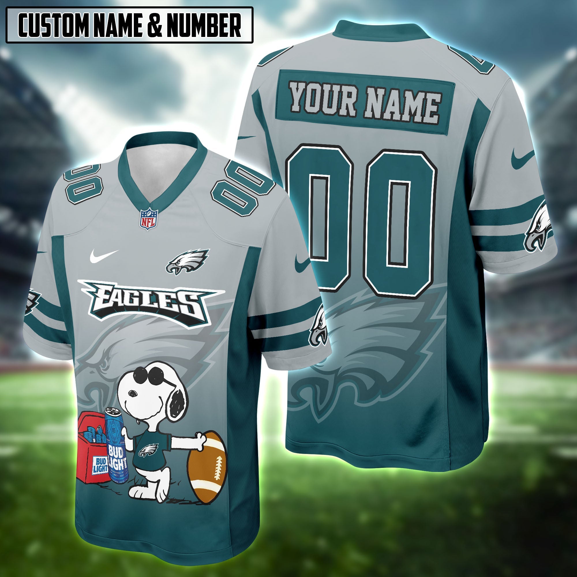 NFL x Snoopy x Bud Light Football Jersey Editions Limited