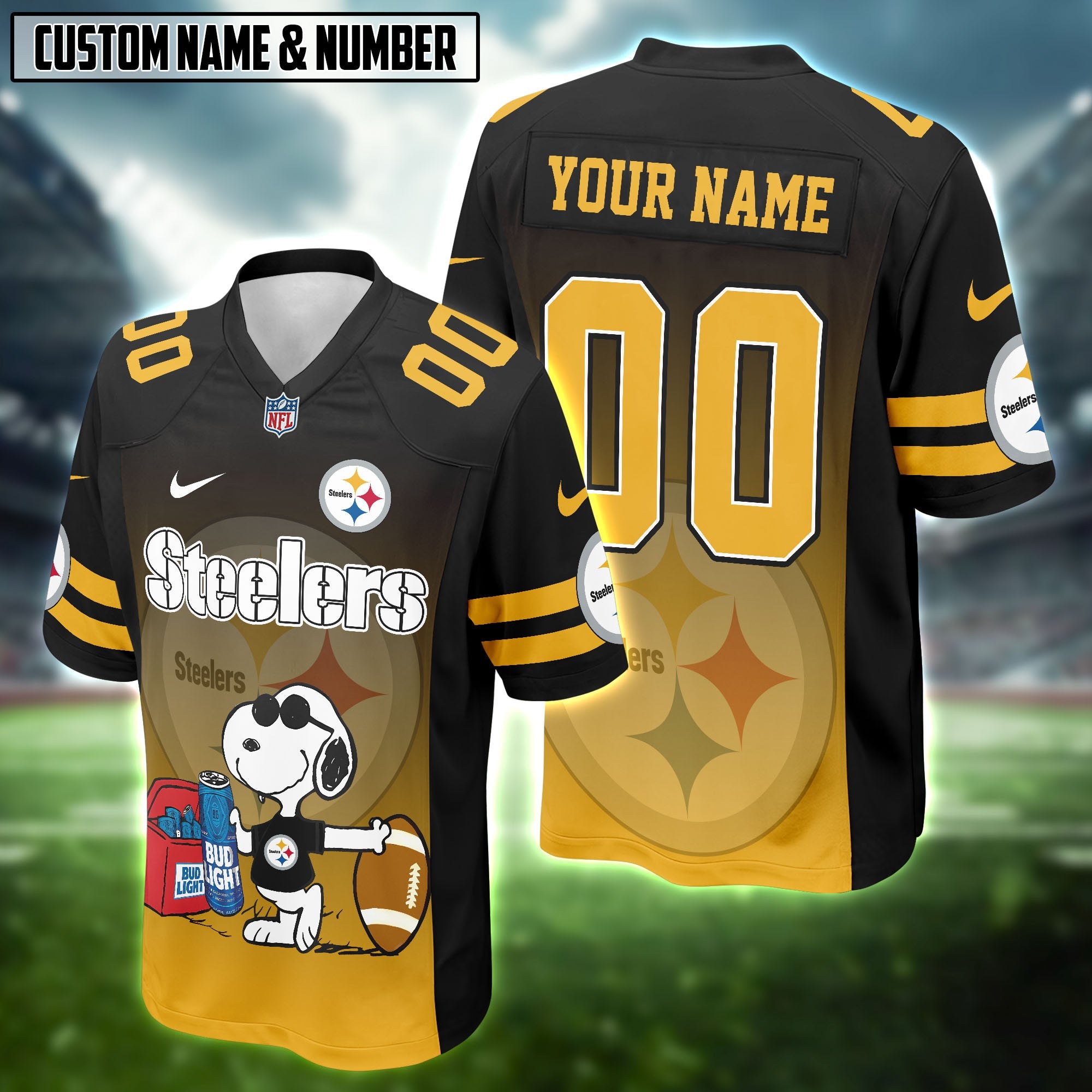 NFL x Snoopy x Bud Light Football Jersey Editions Limited