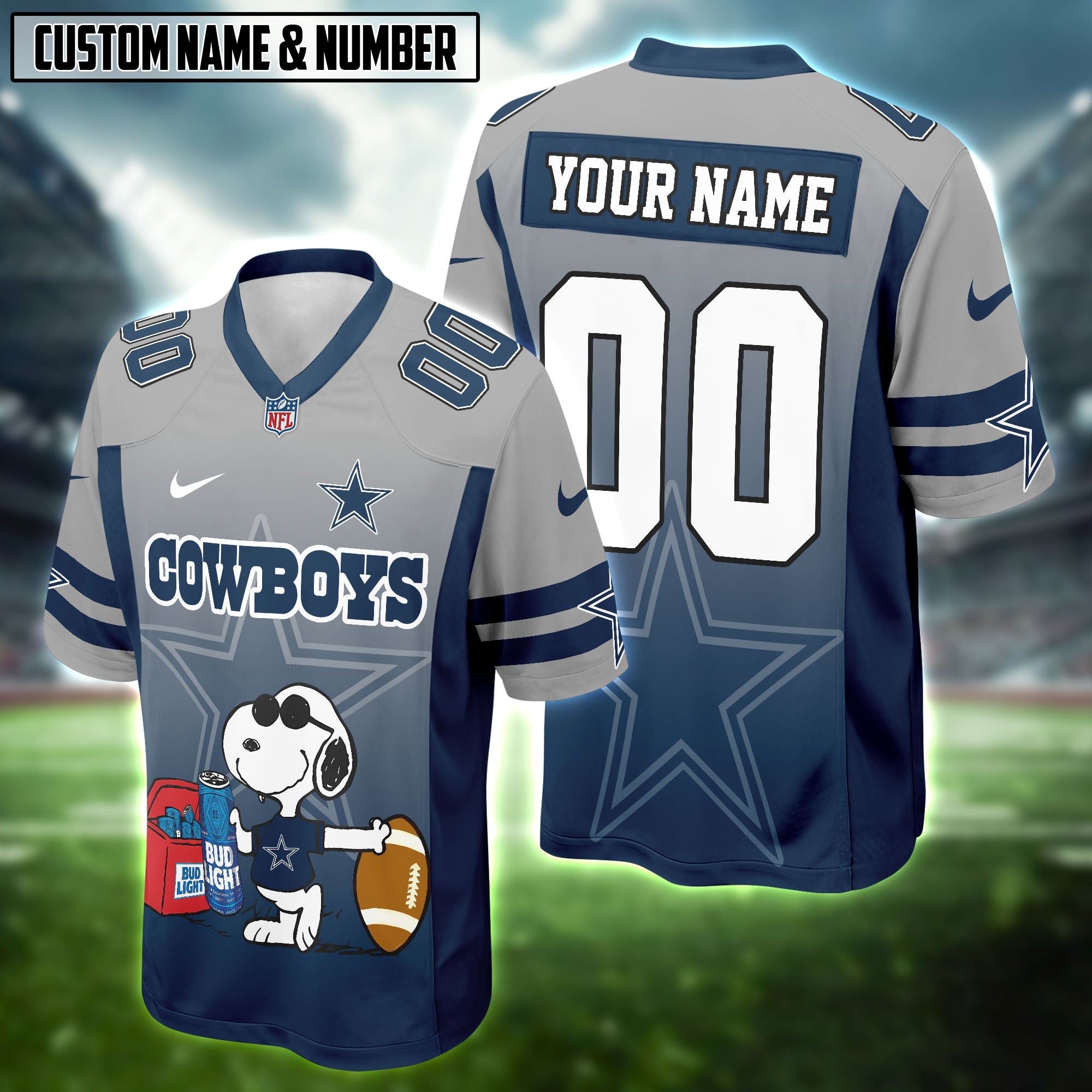 NFL x Snoopy x Bud Light Football Jersey Editions Limited
