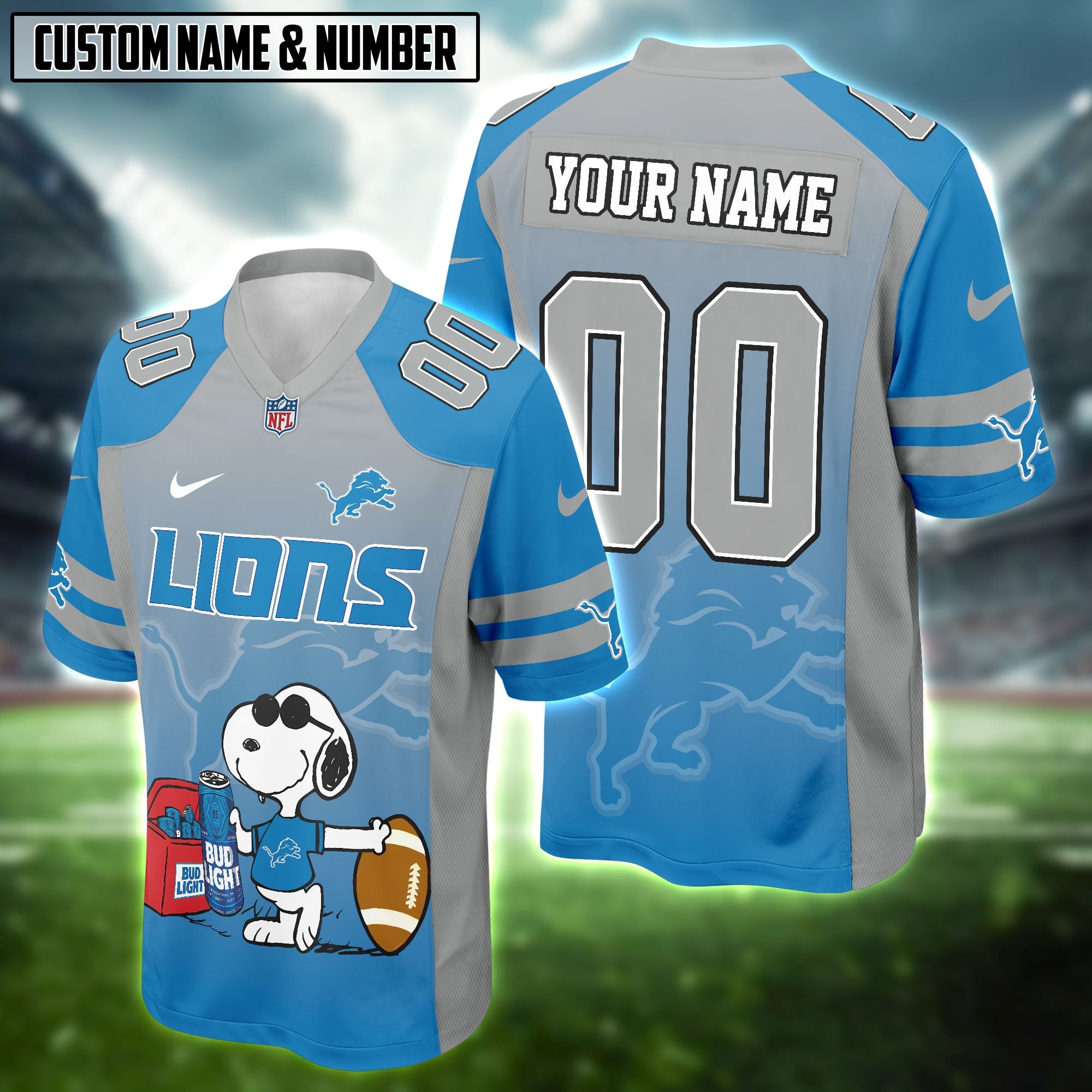 NFL x Snoopy x Bud Light Football Jersey Editions Limited