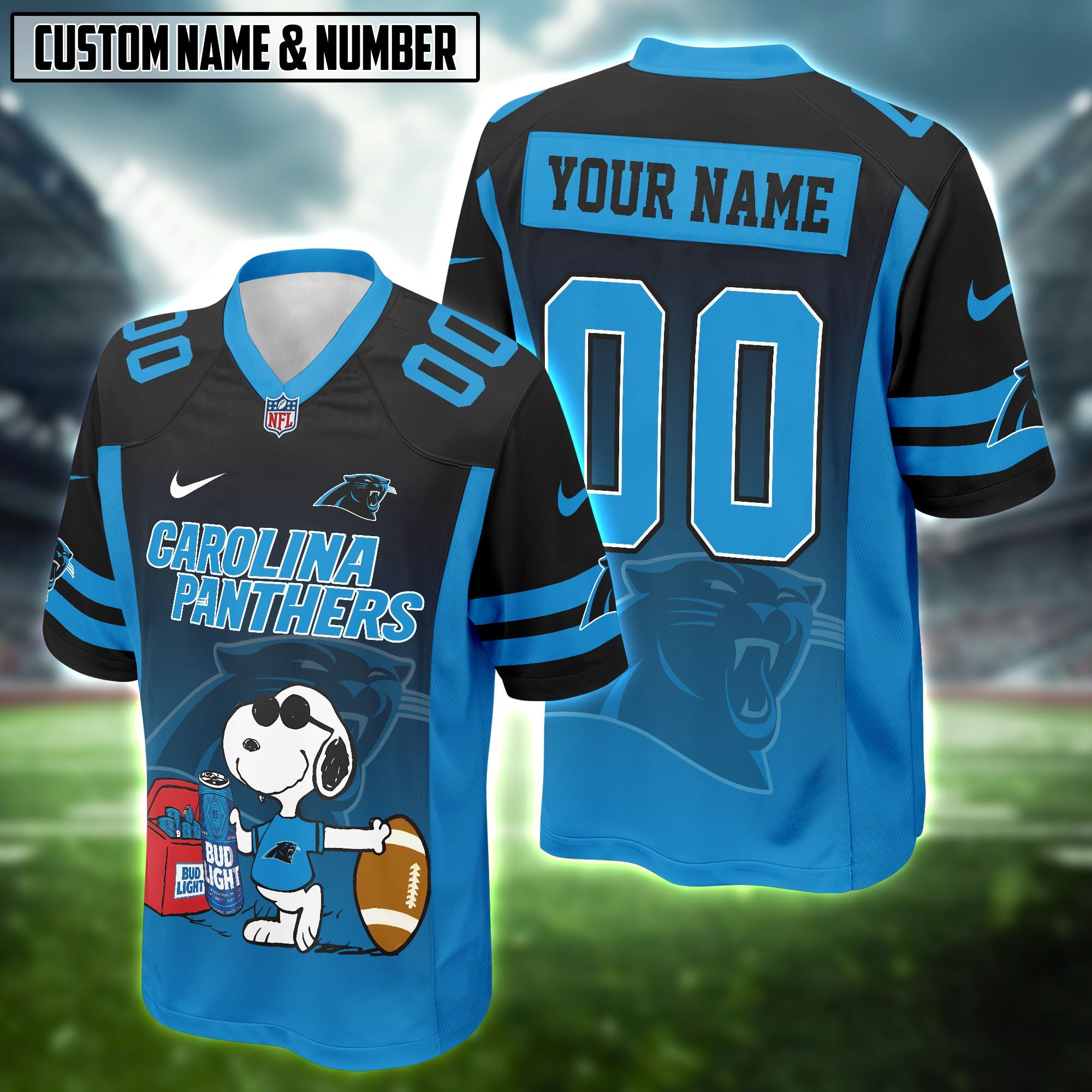 NFL x Snoopy x Bud Light Football Jersey Editions Limited