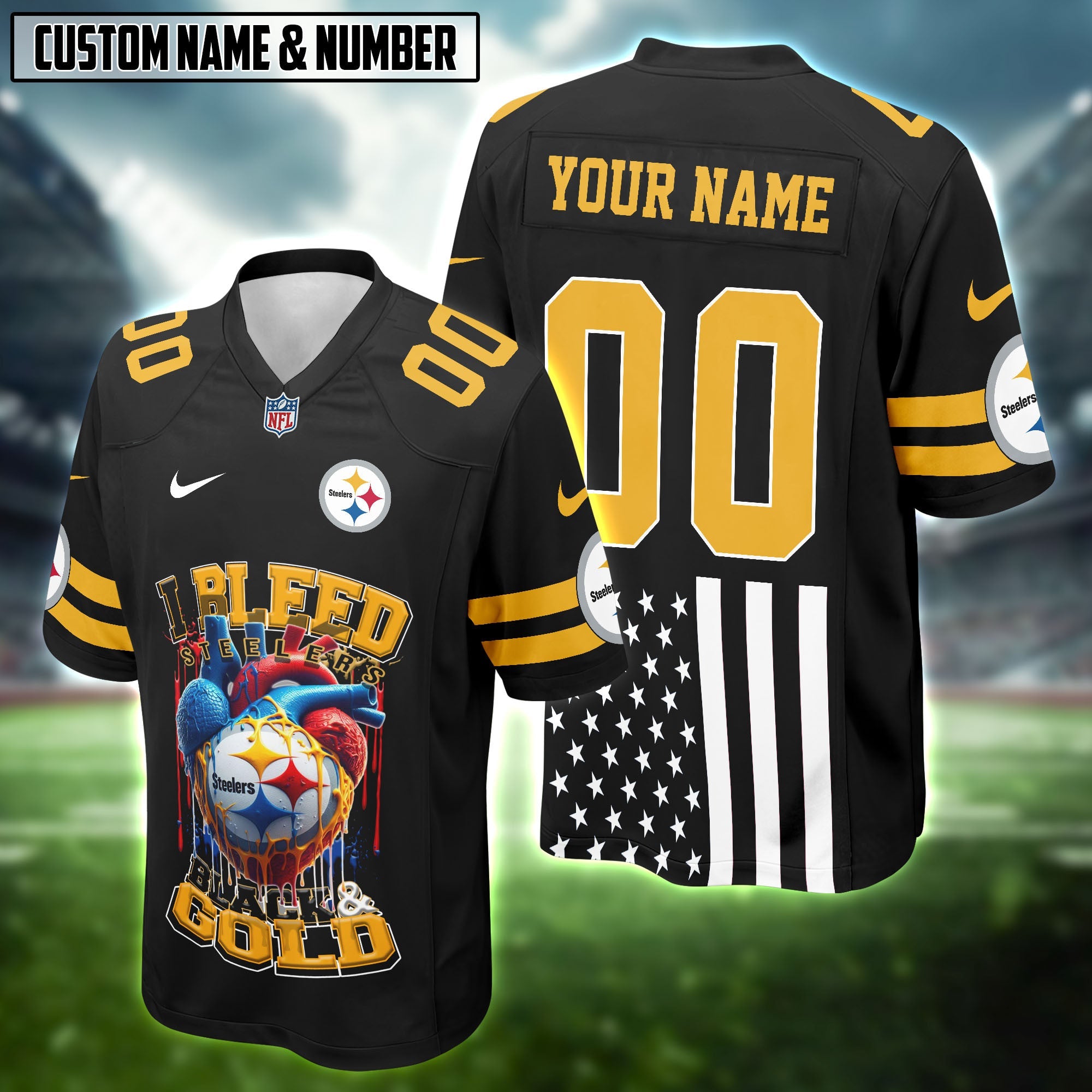 NFL Heart Bleed Light Football Jersey Editions Limited