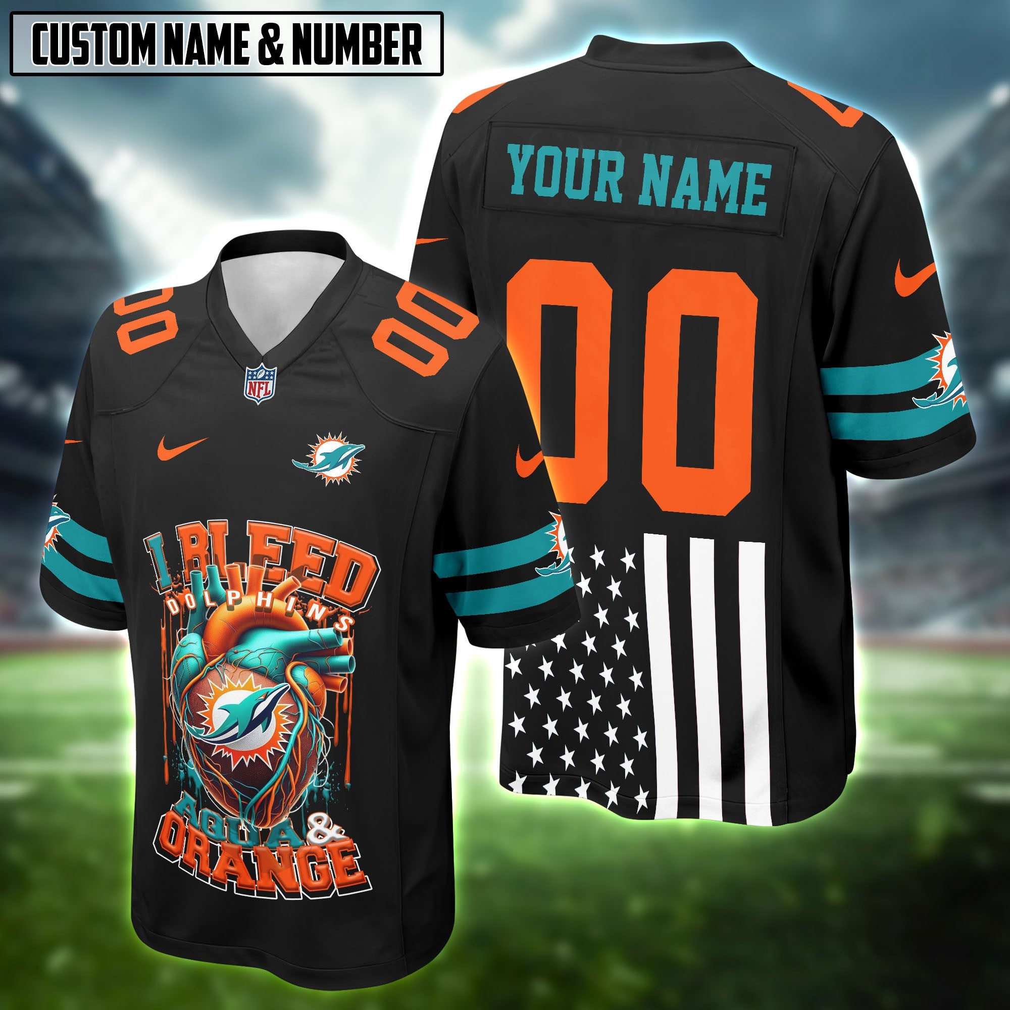 NFL Heart Bleed Light Football Jersey Editions Limited