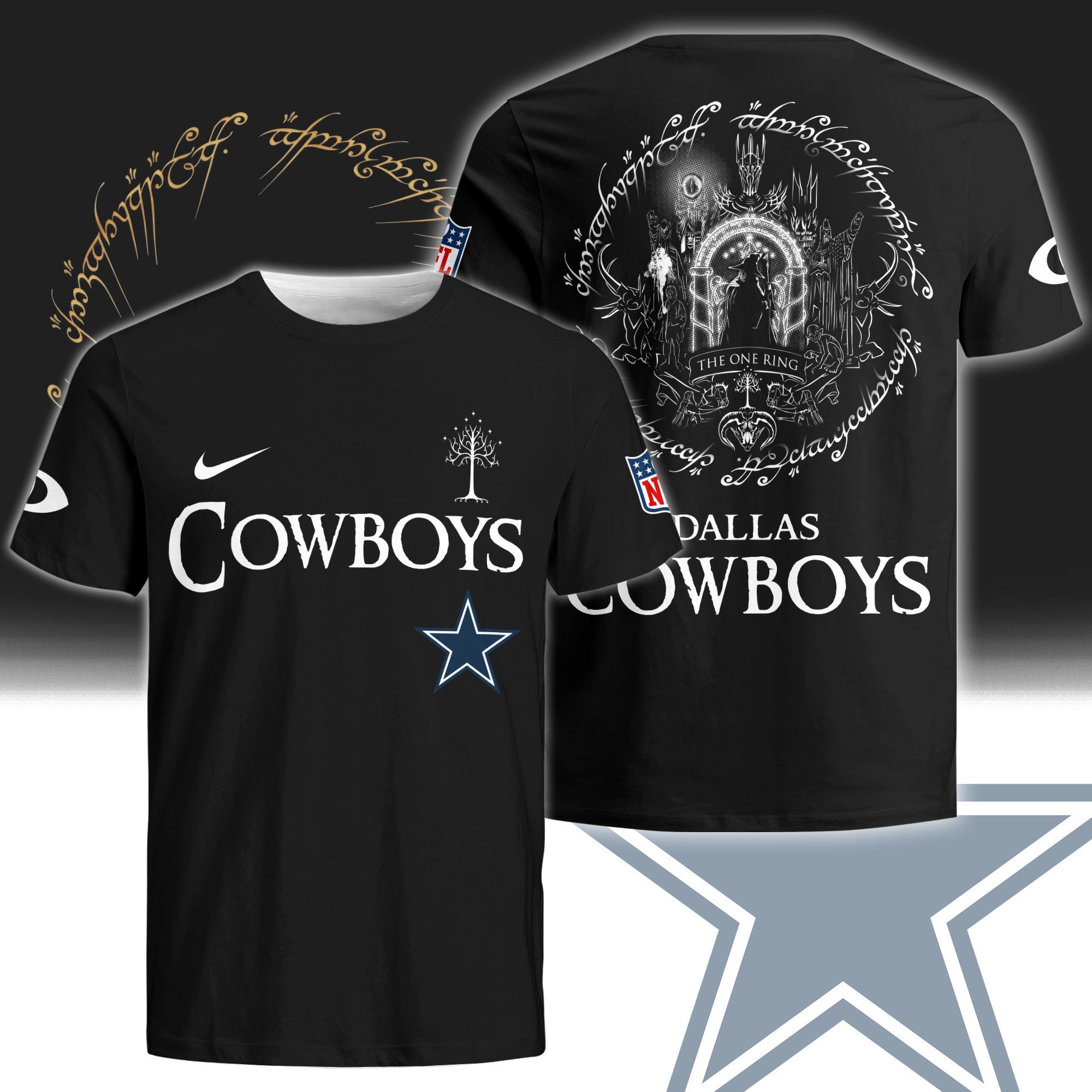 NFL x The Lord of the Rings 3D Shirt Editions Limited