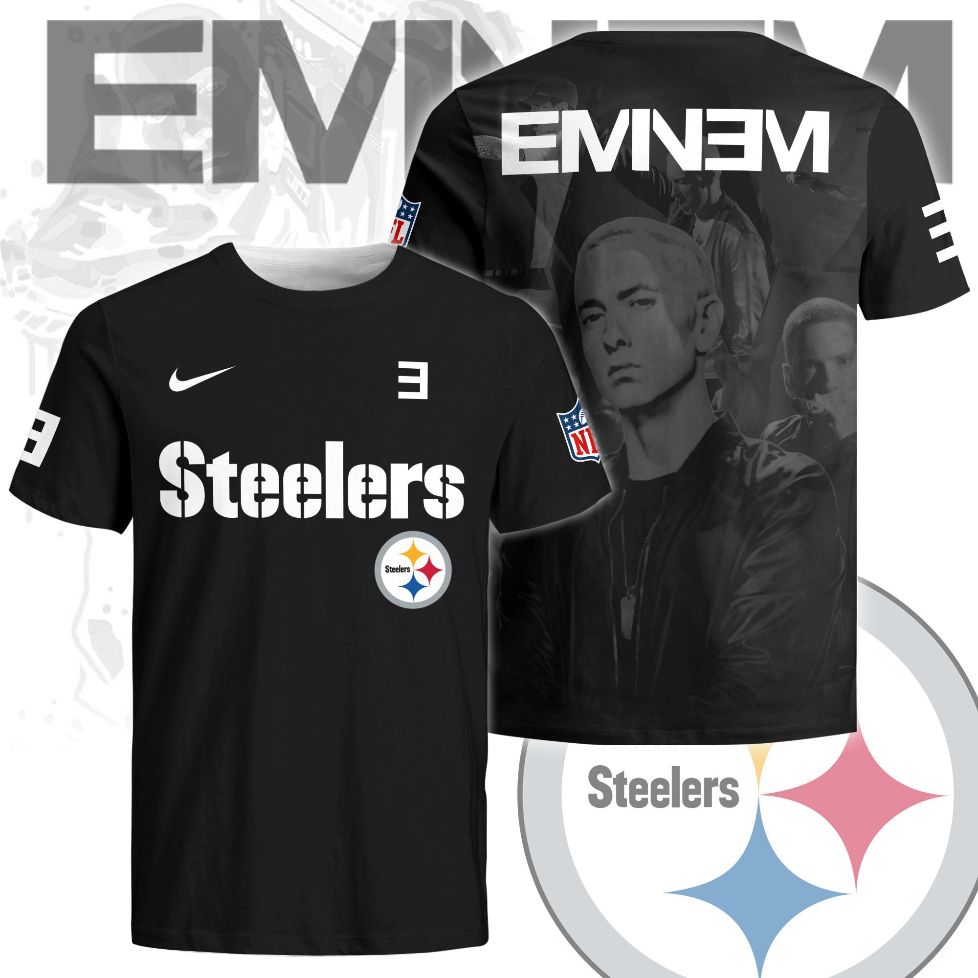 NFL x Eminem Rapper 3D Shirt Editions Limited