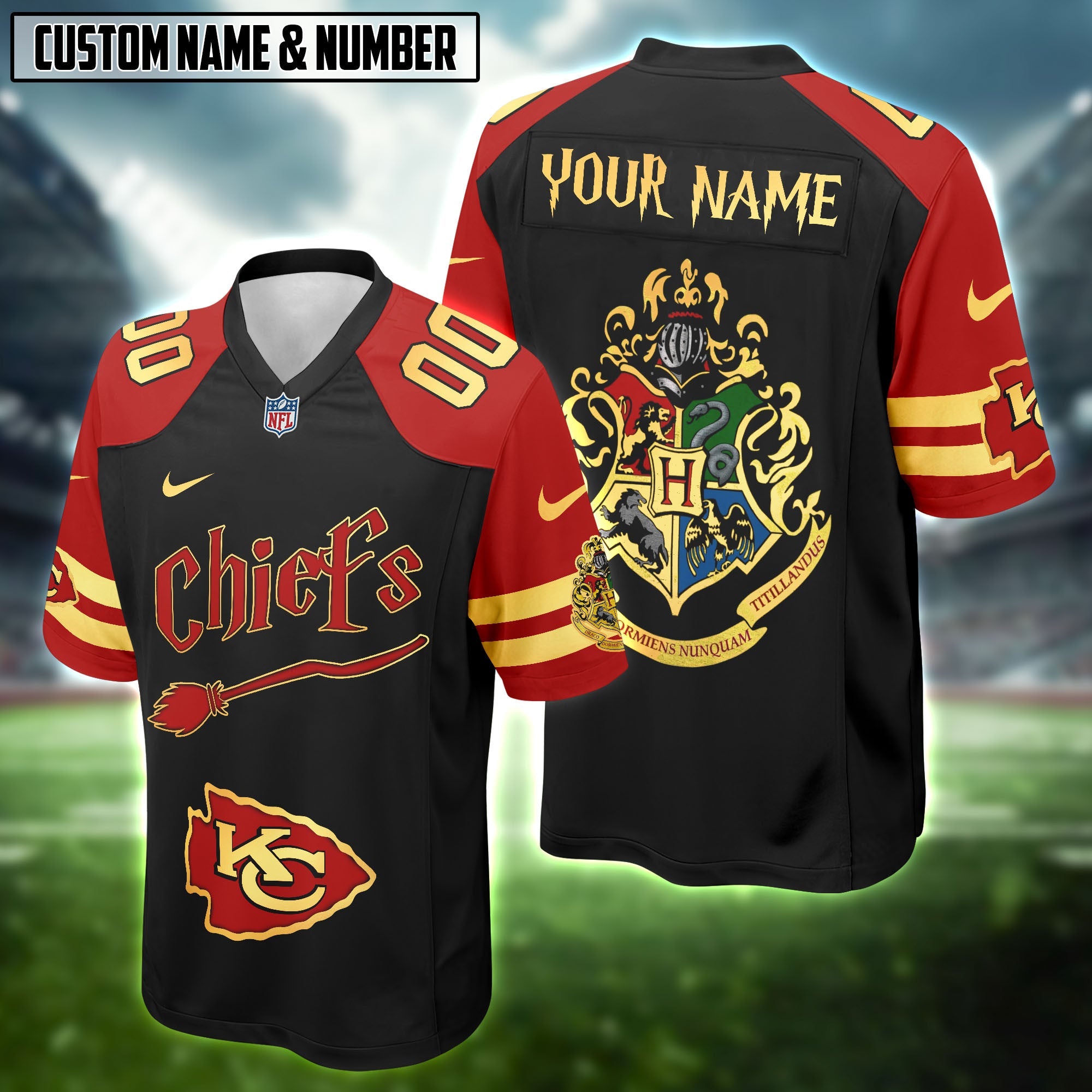 NFL Harry Potter Hogwarts Logo Football Jersey Editions Limited