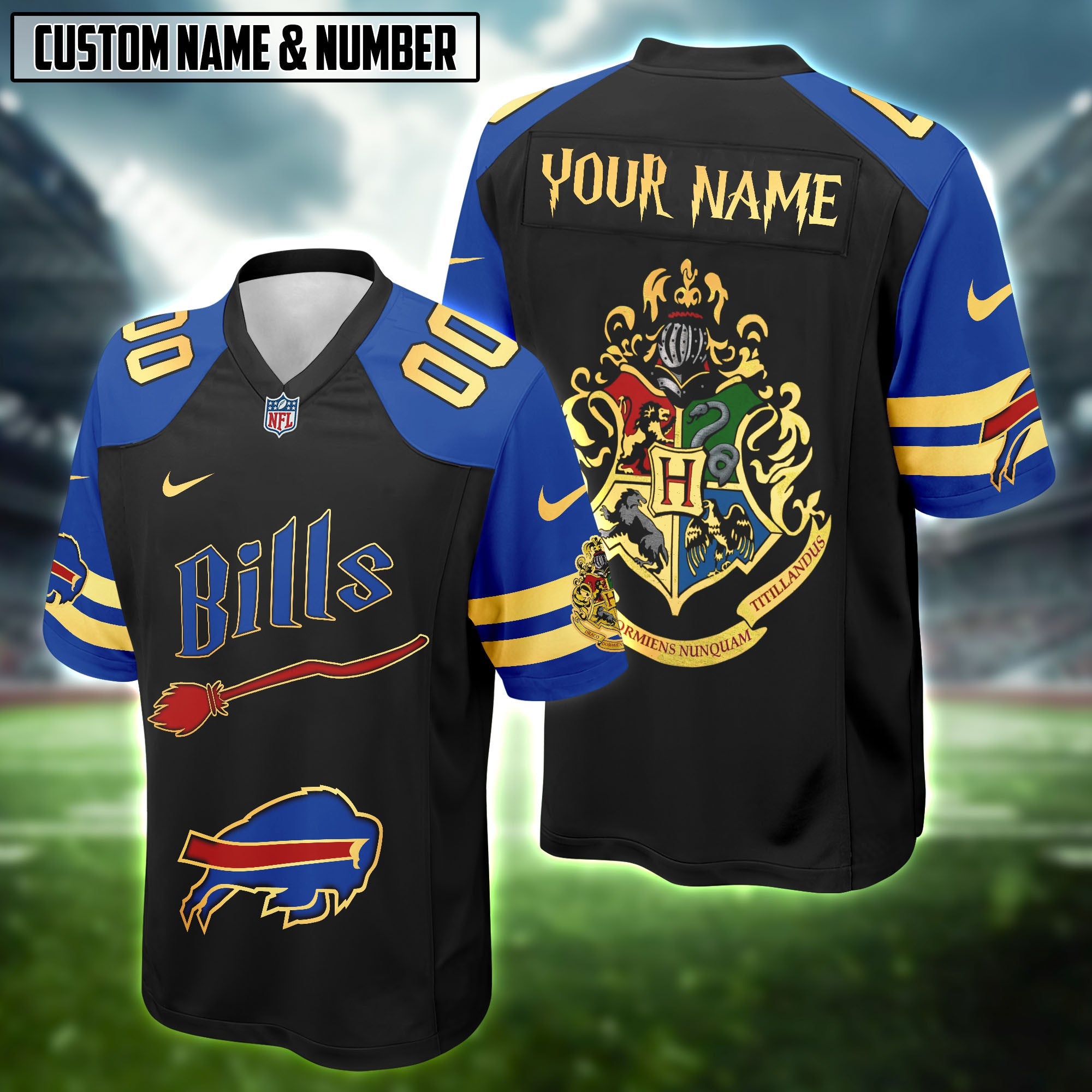 NFL Harry Potter Hogwarts Logo Football Jersey Editions Limited