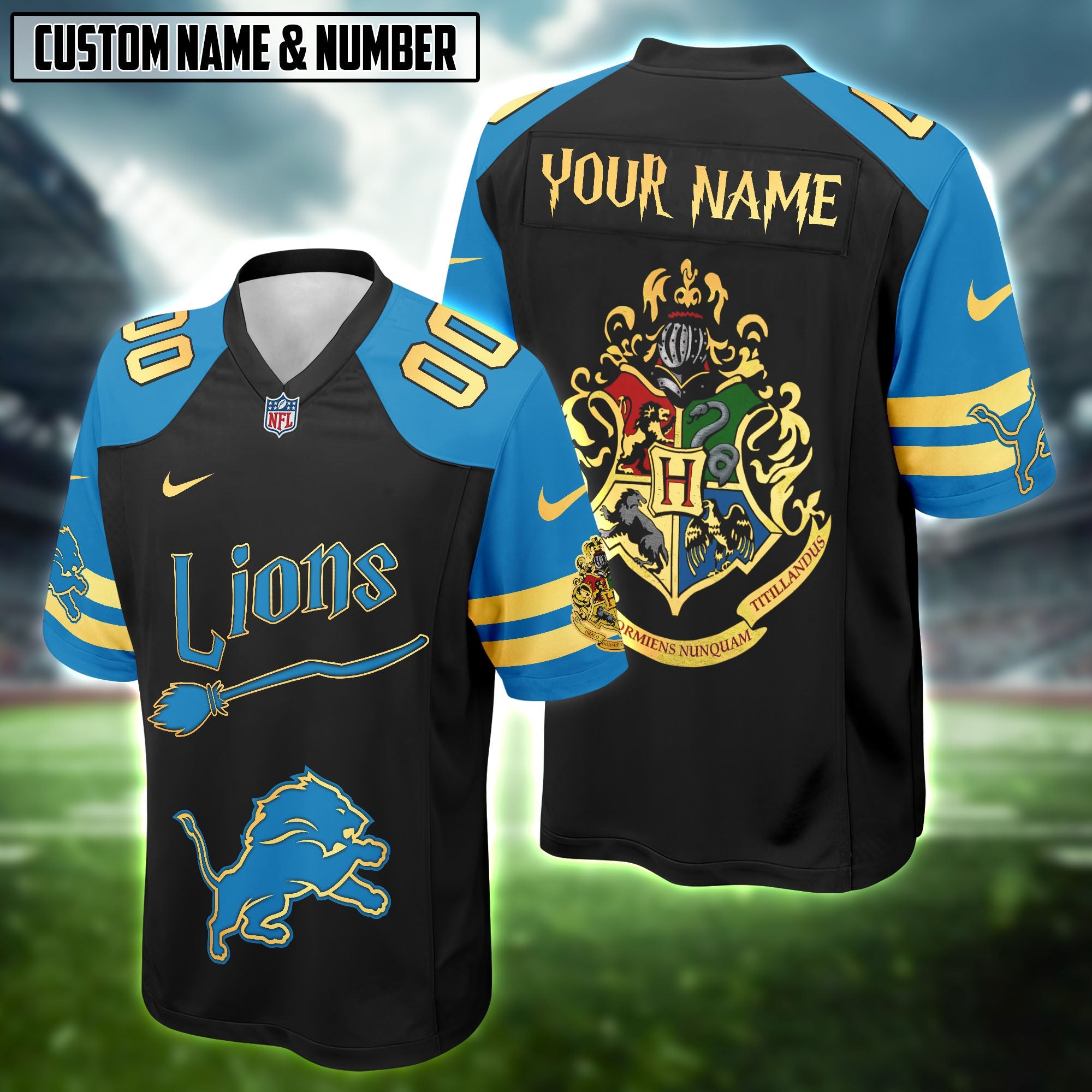 NFL Harry Potter Hogwarts Logo Football Jersey Editions Limited