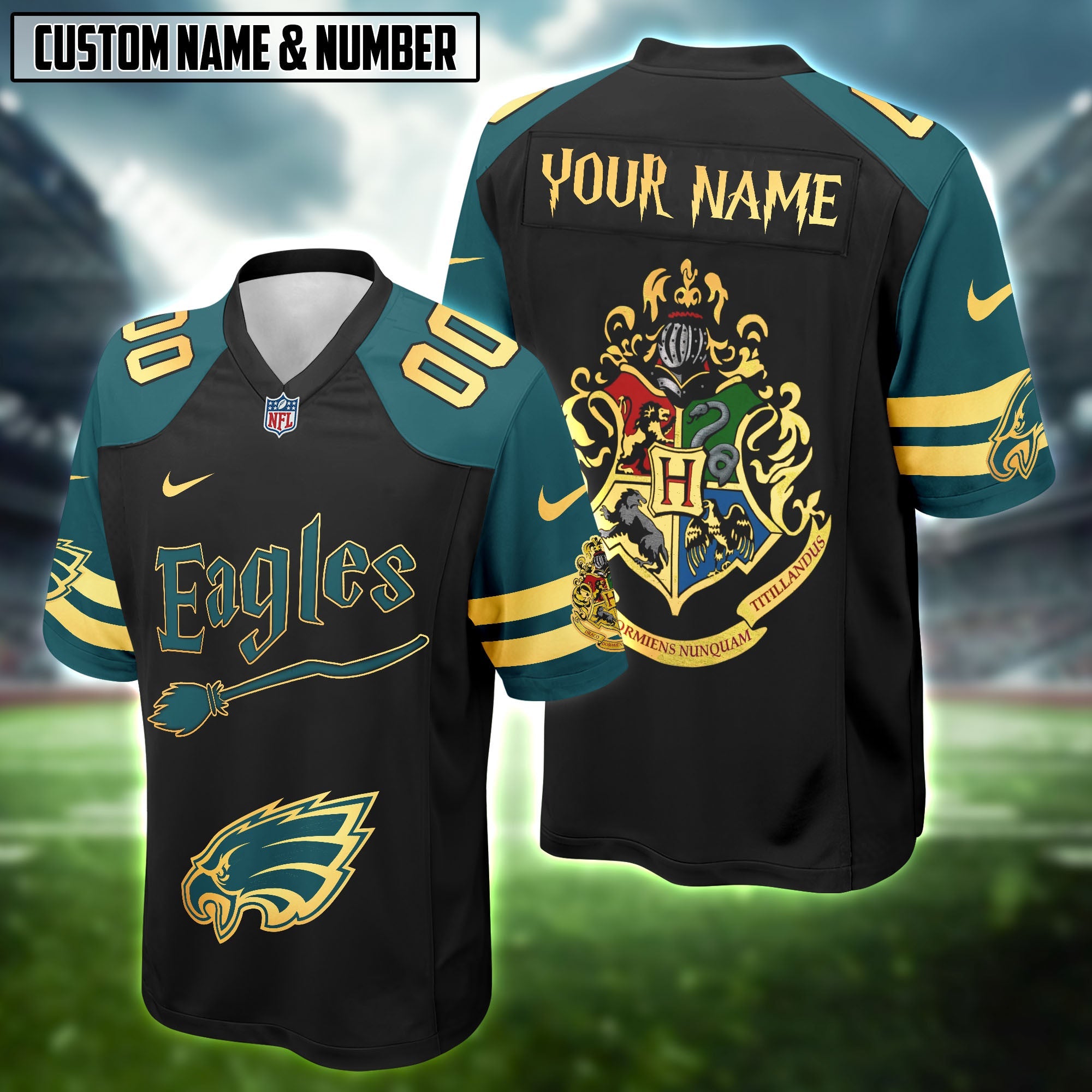 NFL Harry Potter Hogwarts Logo Football Jersey Editions Limited