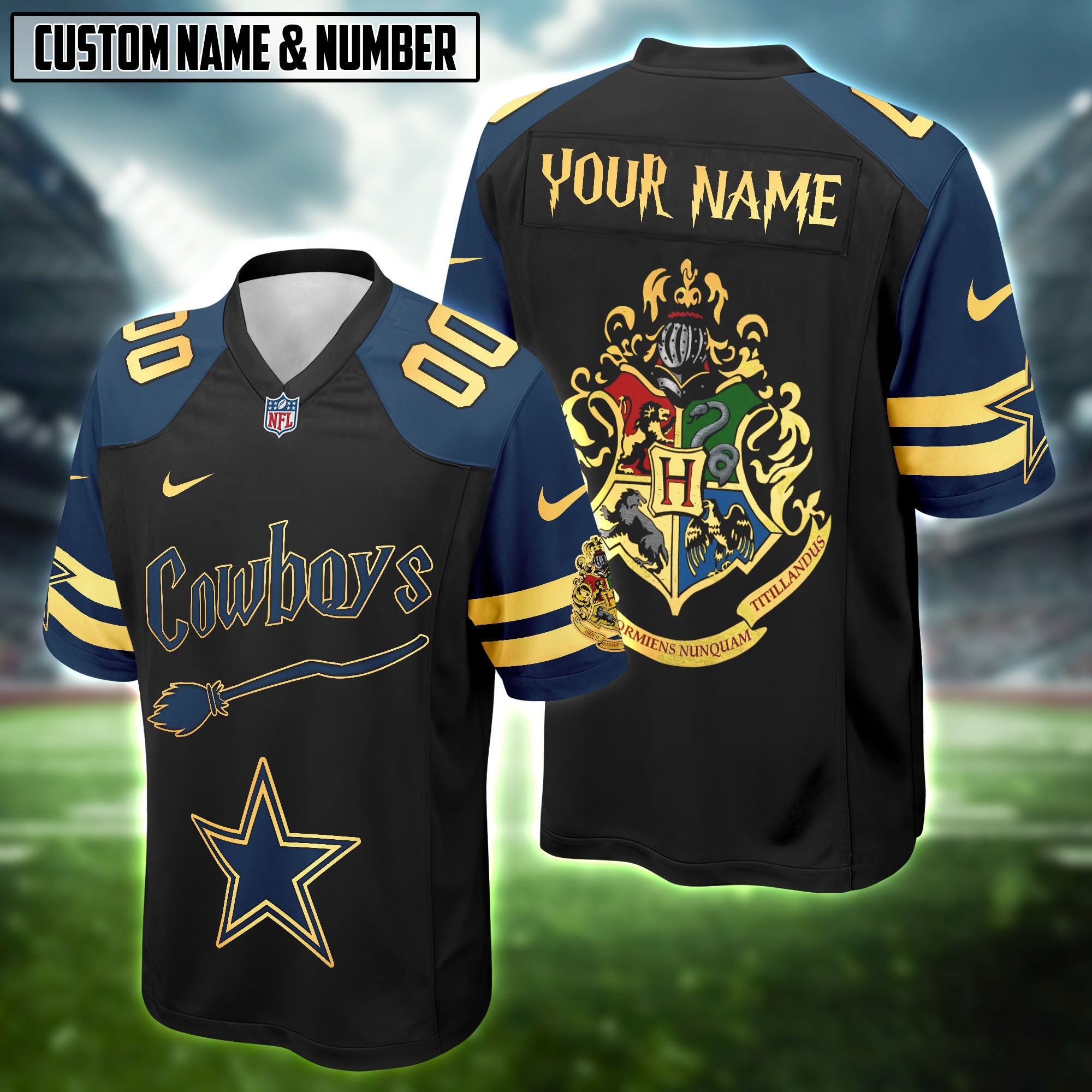 NFL Harry Potter Hogwarts Logo Football Jersey Editions Limited