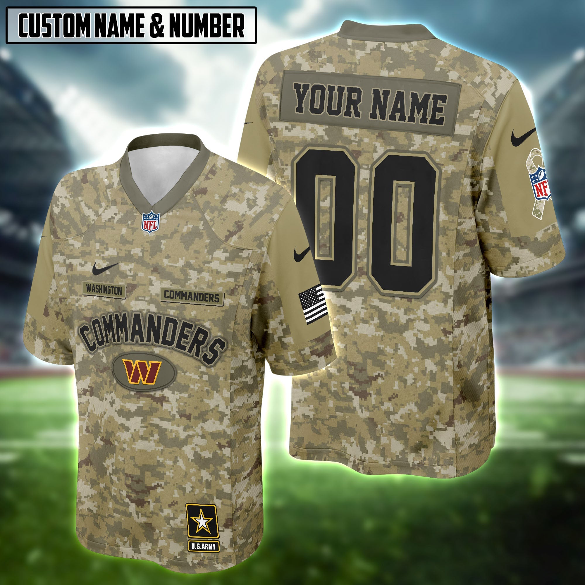 NFL US Army Veteran Salute To Service Football Jersey Editions Limited