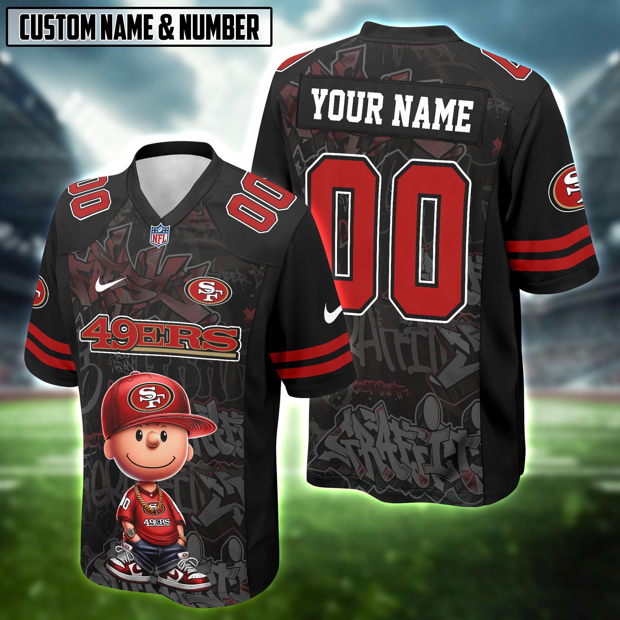 NFL x Charlie Brown HipHop Vibes Football Jersey Editions Limited