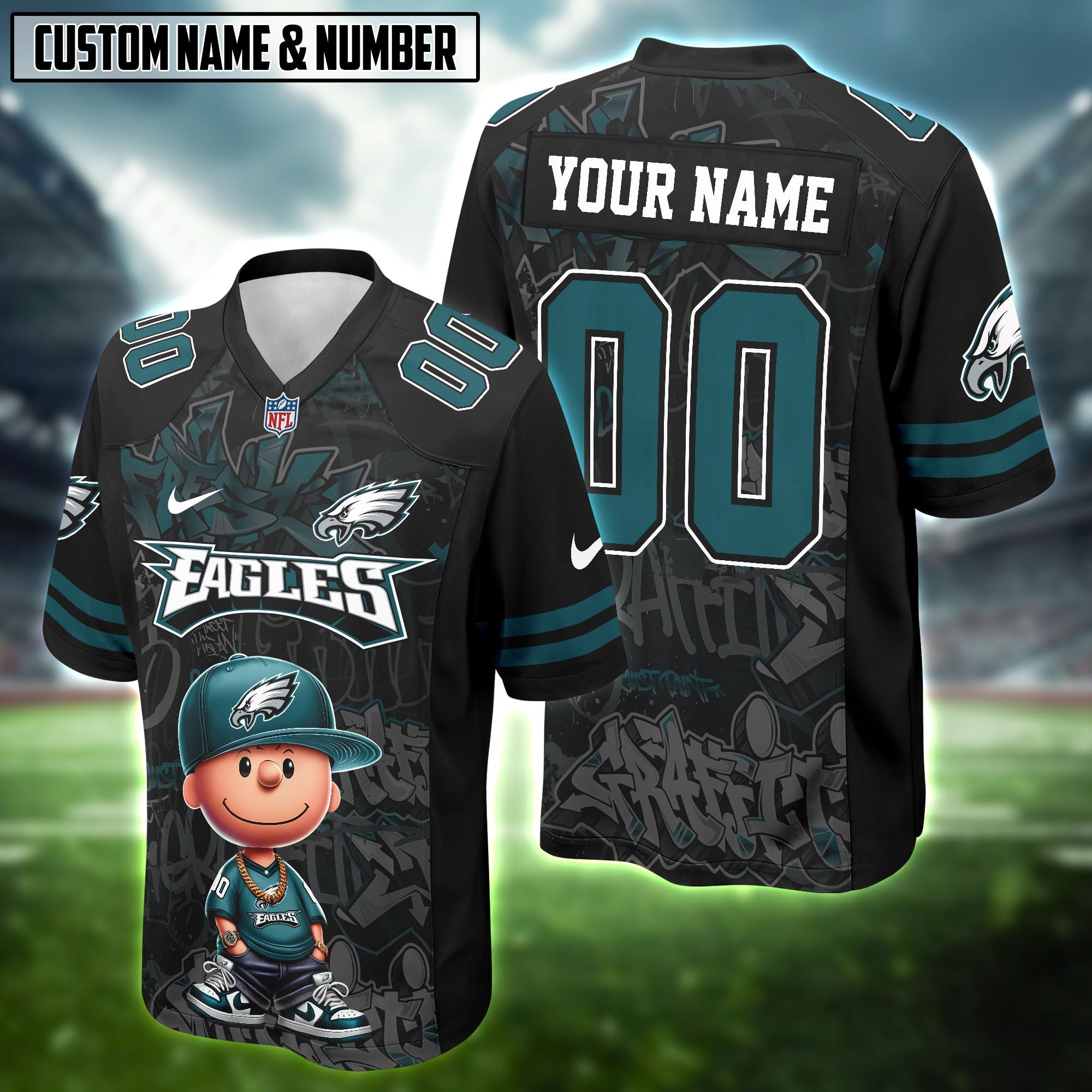 NFL x Charlie Brown HipHop Vibes Football Jersey Editions Limited