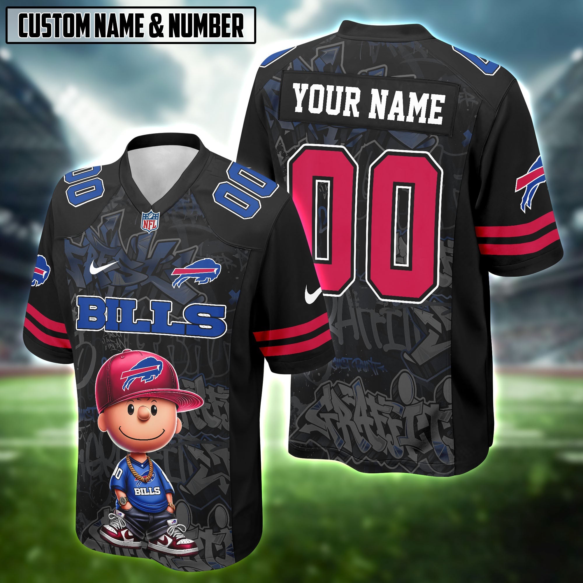 NFL x Charlie Brown HipHop Vibes Football Jersey Editions Limited