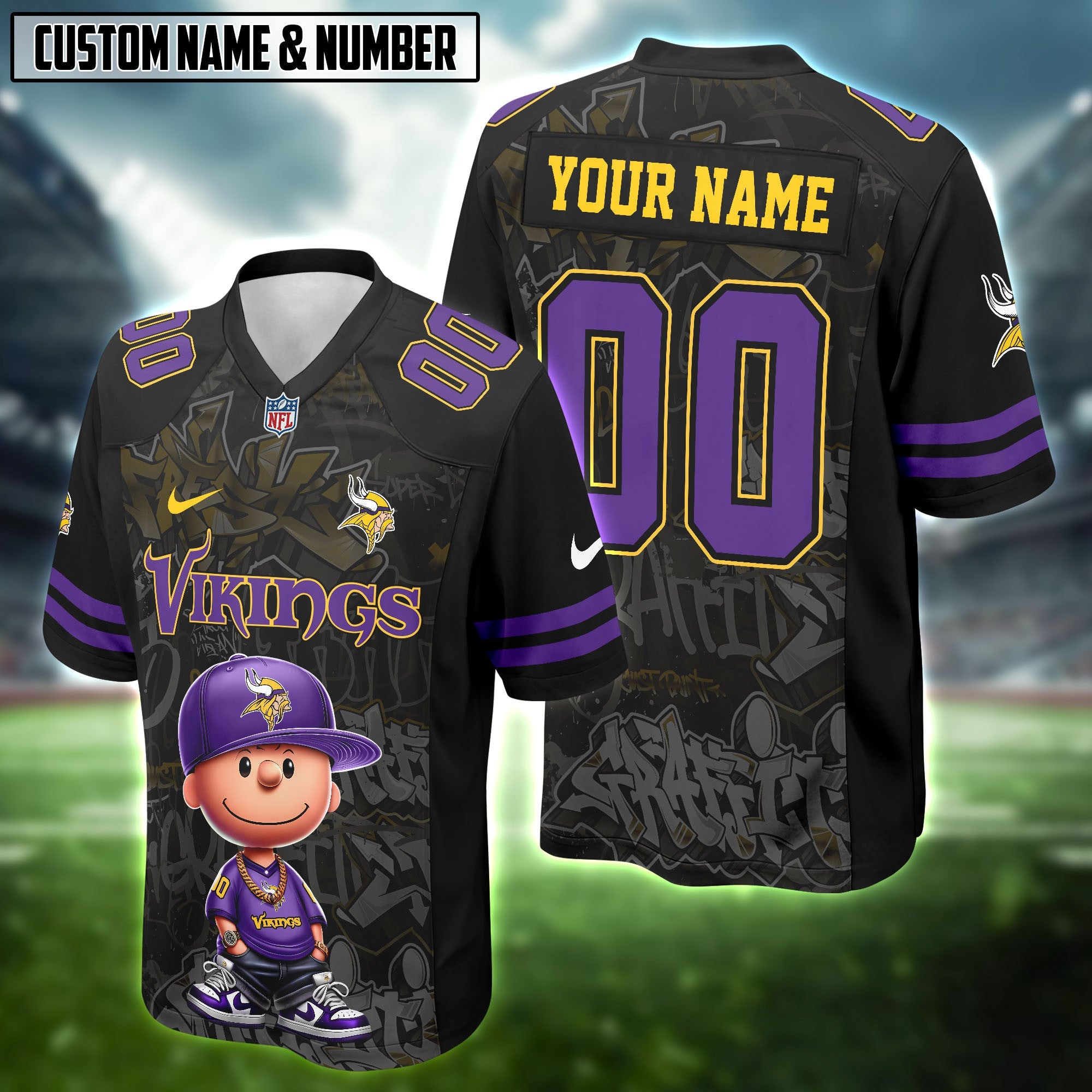 NFL x Charlie Brown HipHop Vibes Football Jersey Editions Limited