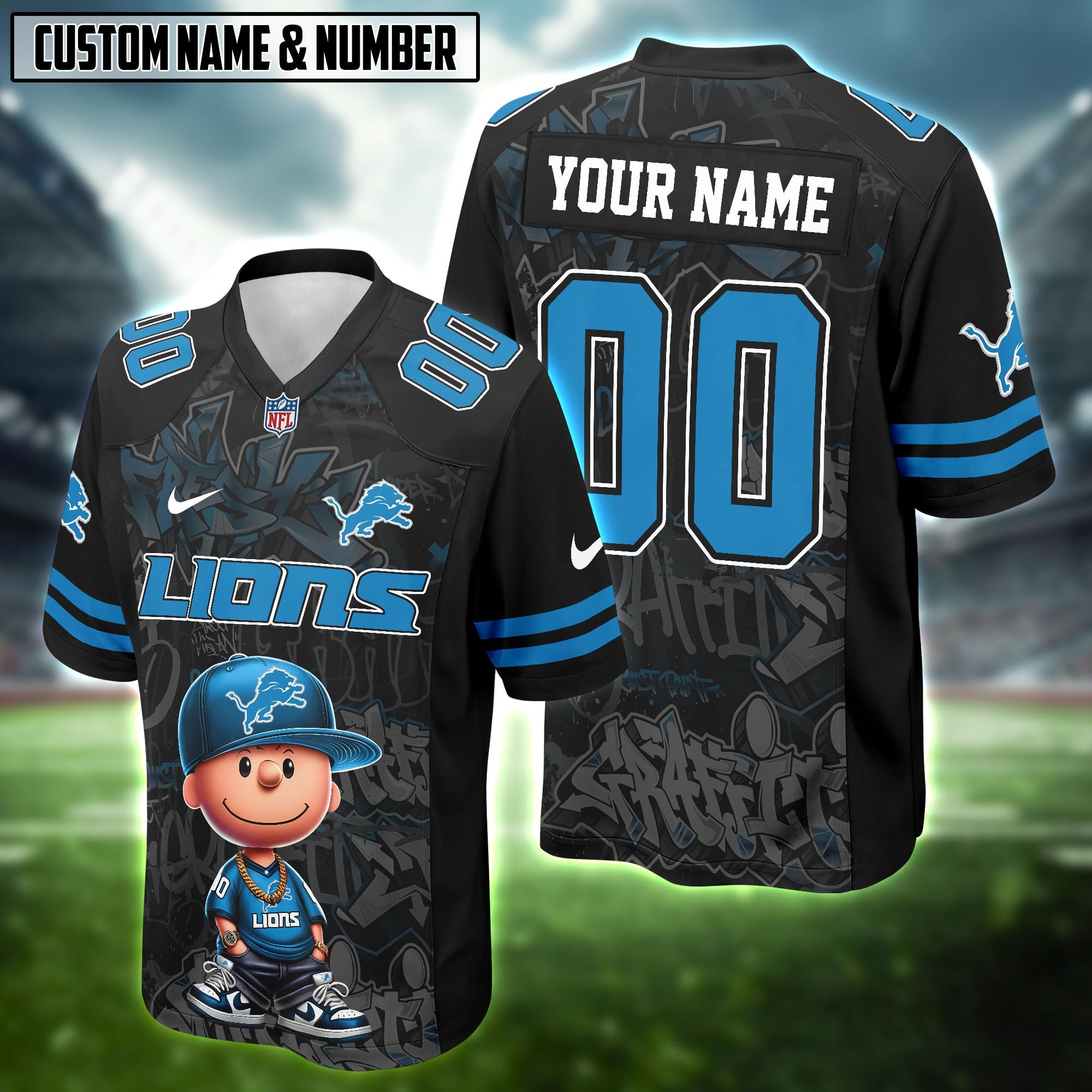NFL x Charlie Brown HipHop Vibes Football Jersey Editions Limited