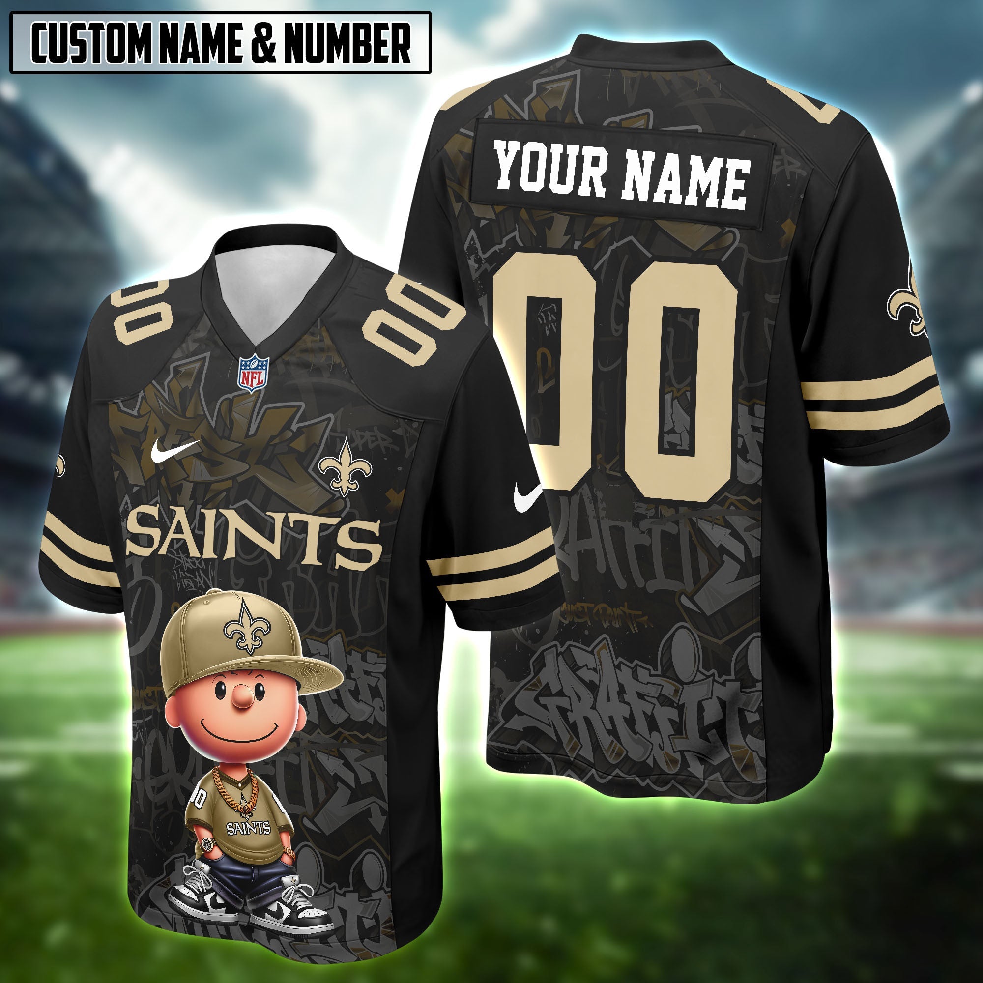 NFL x Charlie Brown HipHop Vibes Football Jersey Editions Limited
