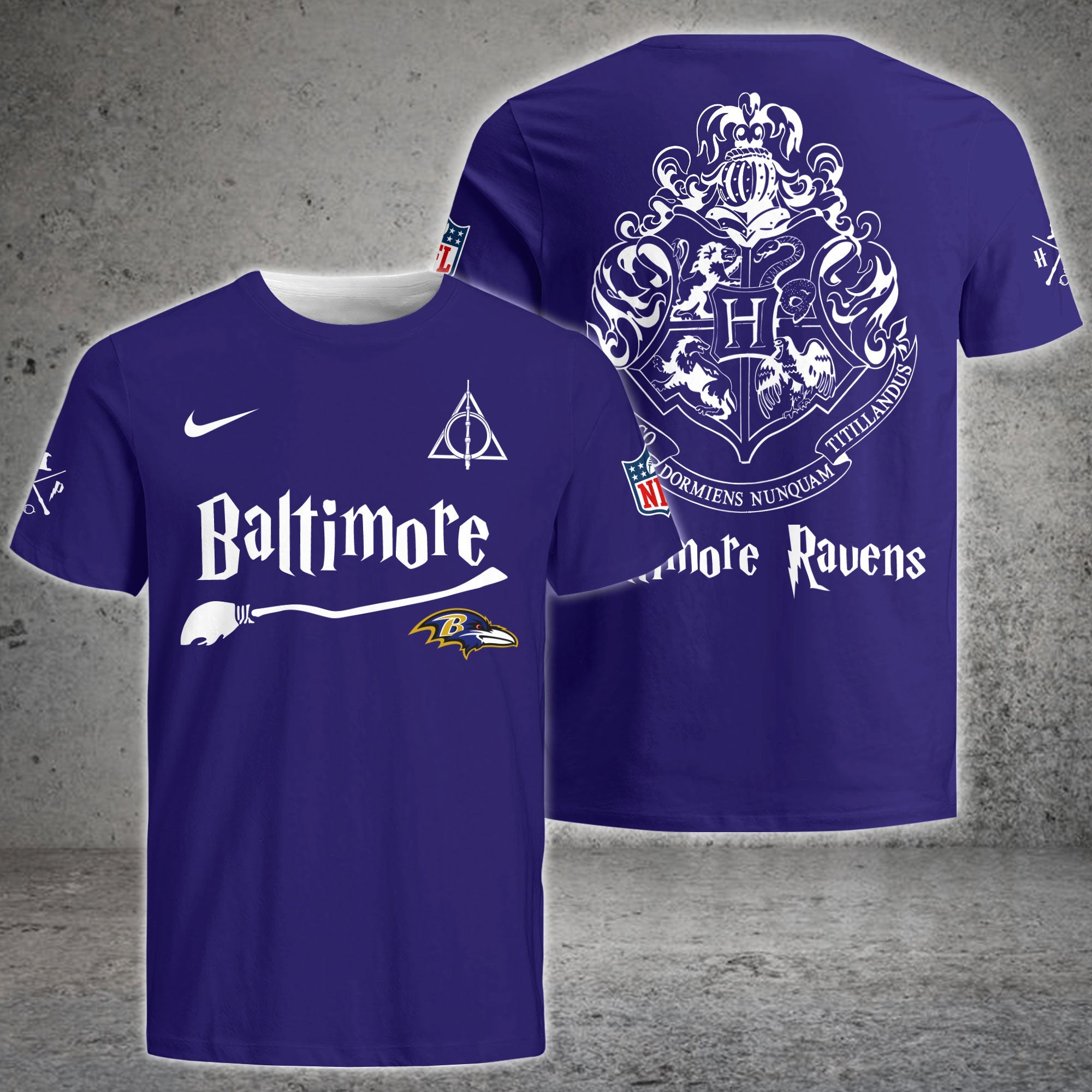 Baltimore Ravens Harry Potter Combo Tshirt | Jogger | Cap