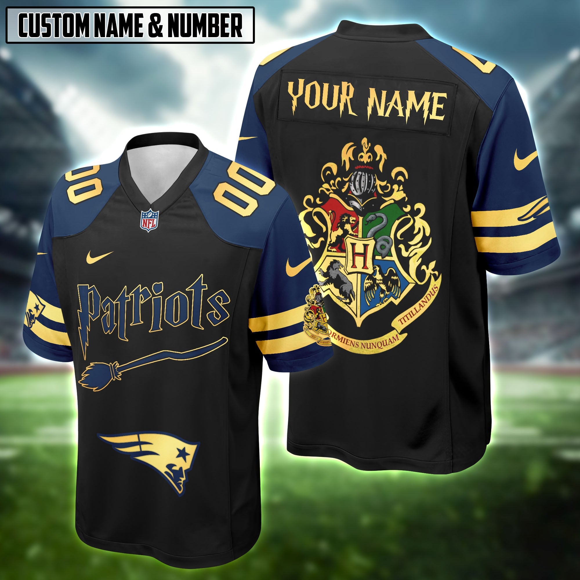NFL Harry Potter Hogwarts Logo Football Jersey Editions Limited