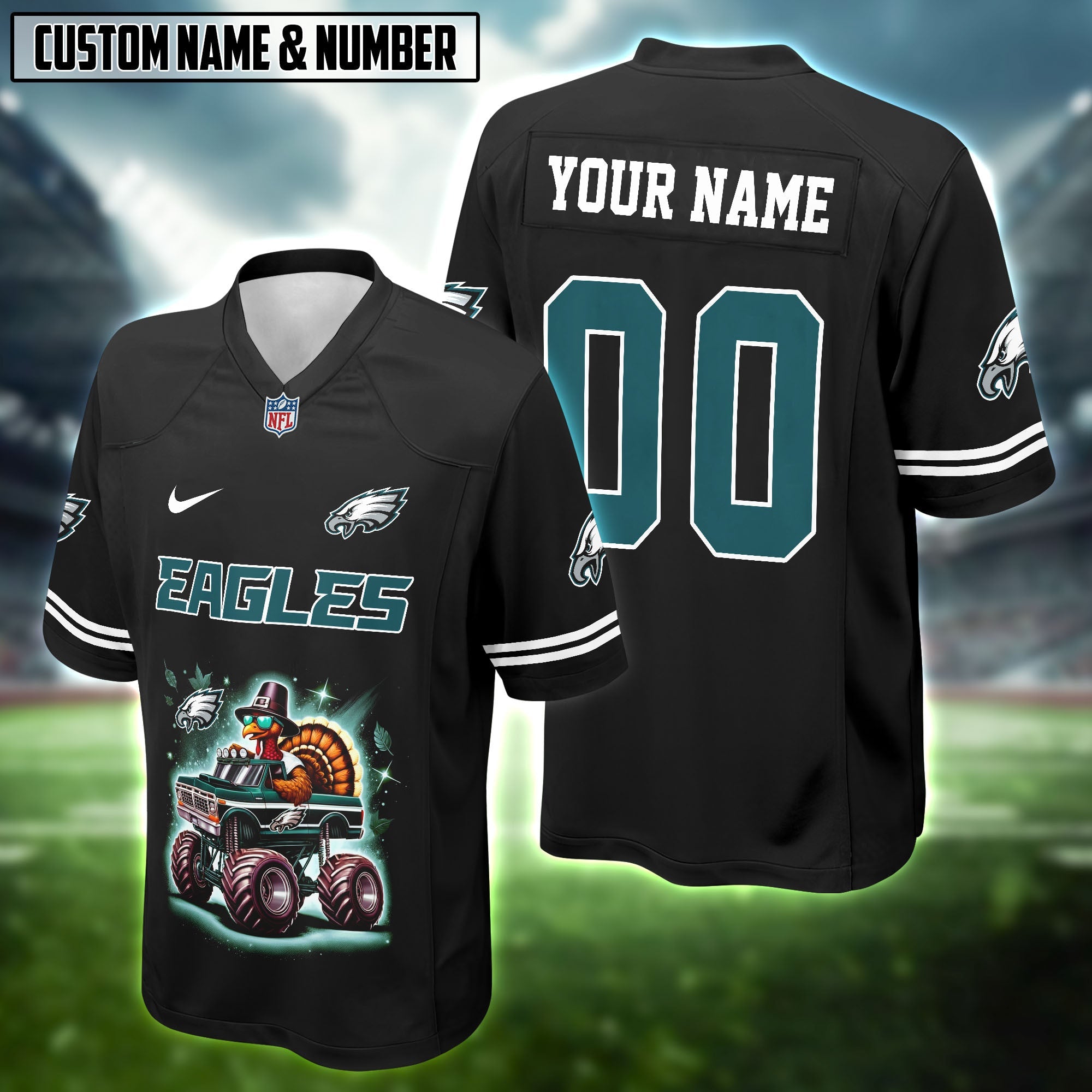 NFL Monster Truck Football Jersey Editions Limited