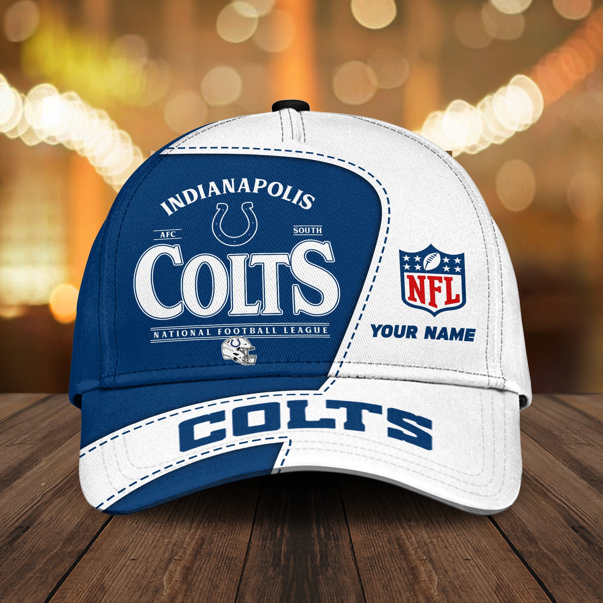 Personalized Indianapolis Colts All Over Printed Classic Cap