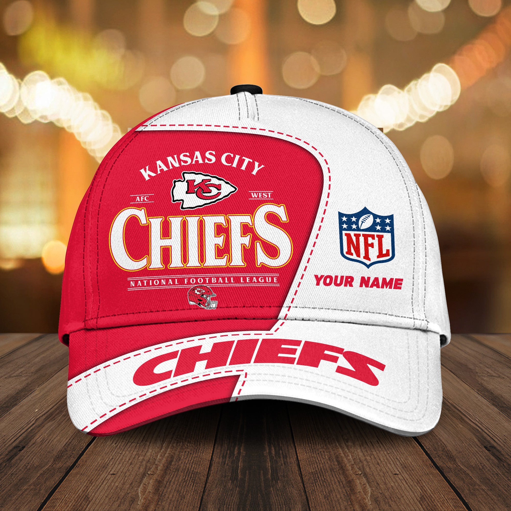 Personalized Kansas City Chiefs All Over Printed Classic Cap