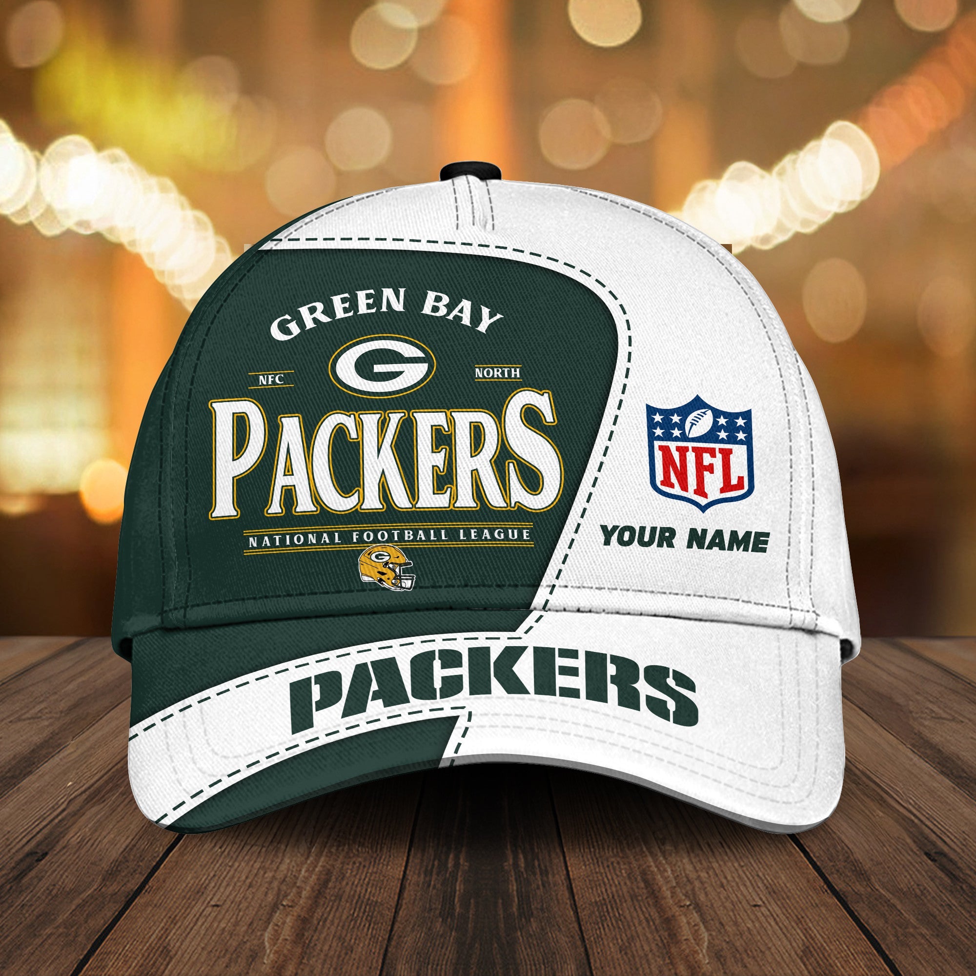 Personalized Green Bay Packers All Over Printed Classic Cap