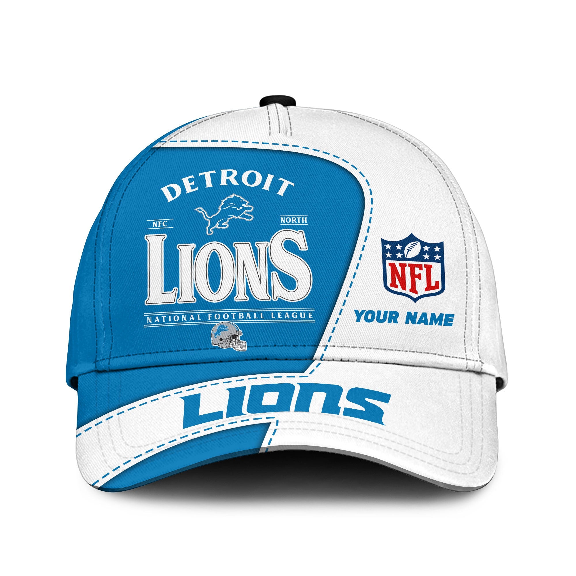 Personalized Detroit Lions All Over Printed Classic Cap