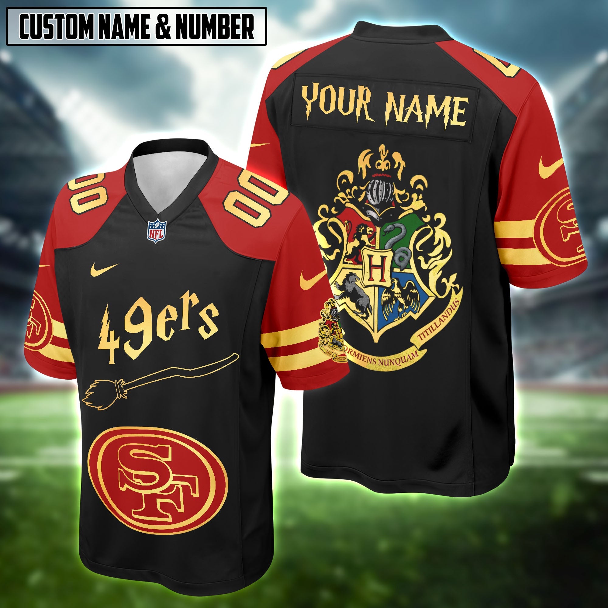 NFL Harry Potter Hogwarts Logo Football Jersey Editions Limited