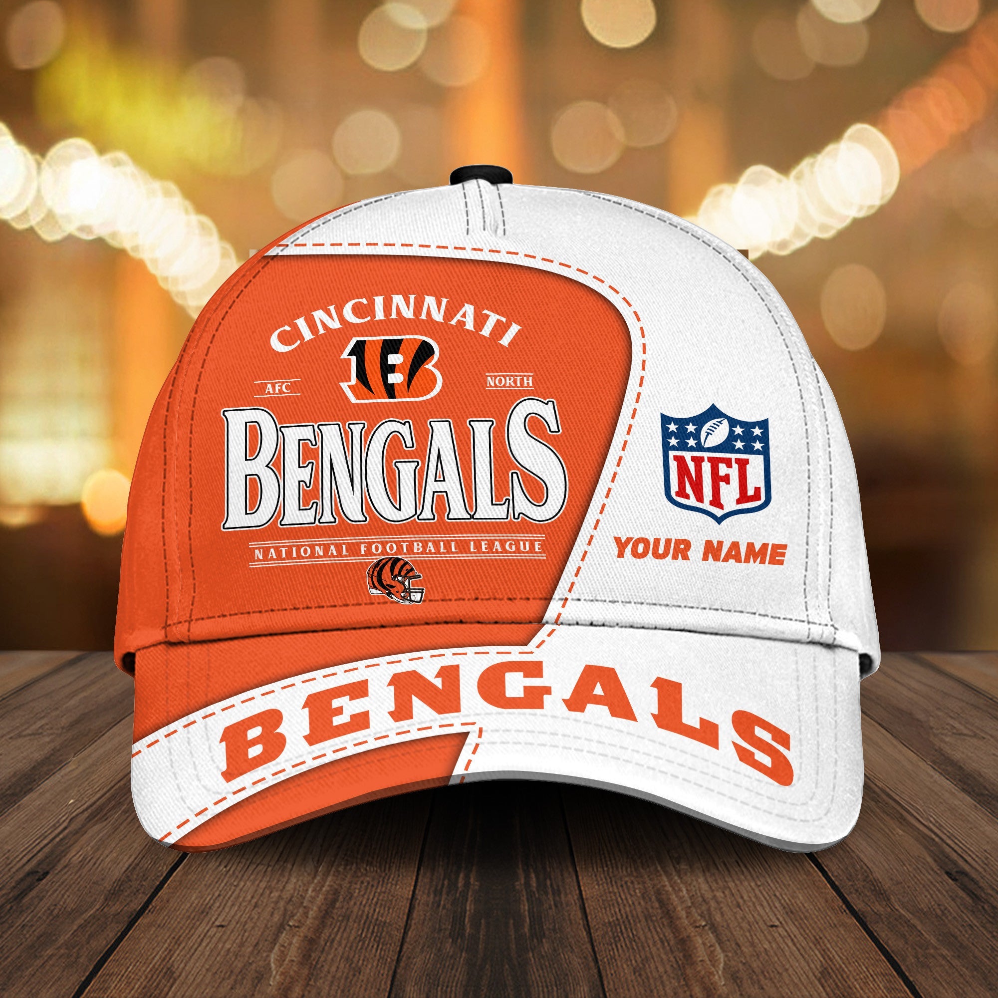 Personalized Cincinnati Bengals All Over Printed Classic Cap