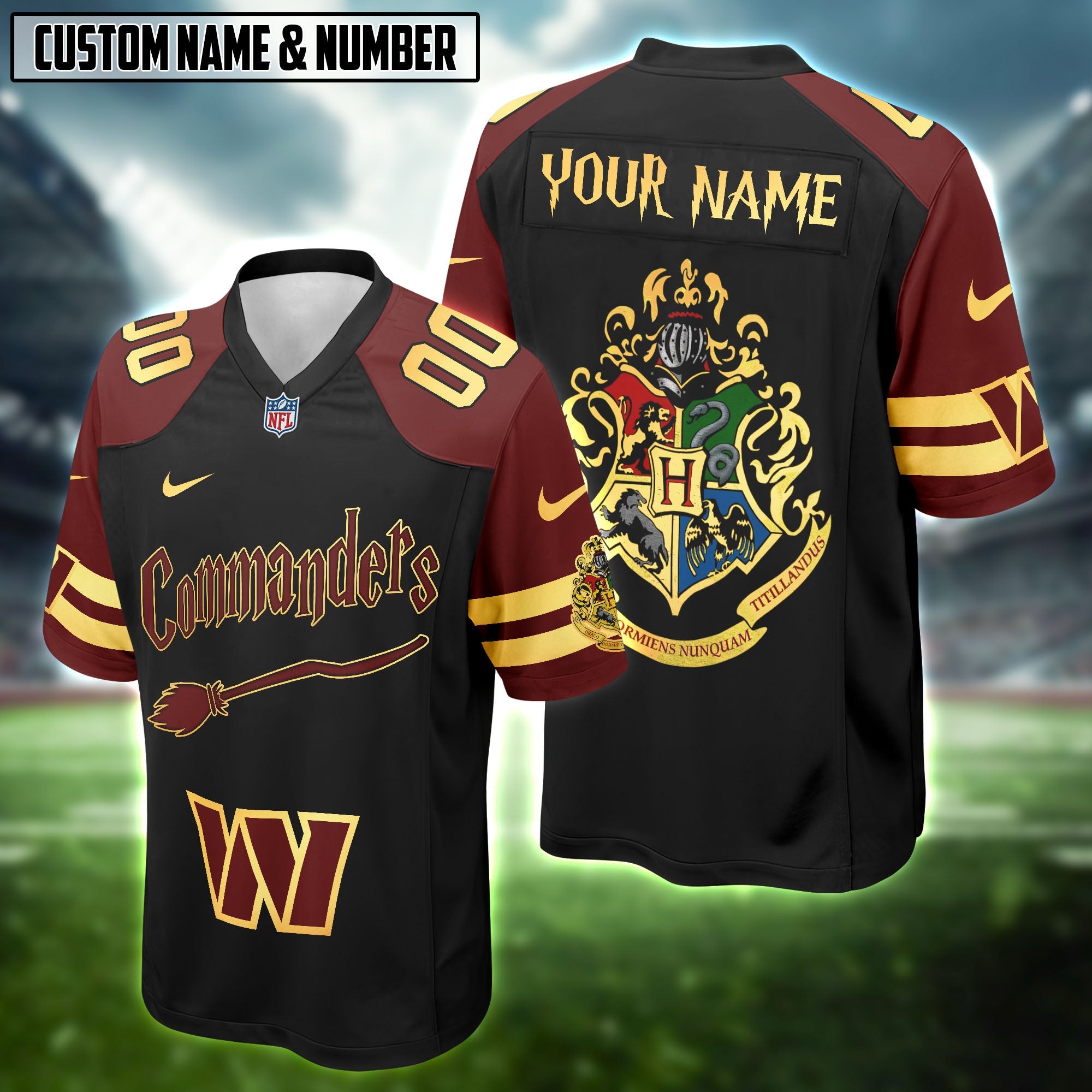 NFL Harry Potter Hogwarts Logo Football Jersey Editions Limited