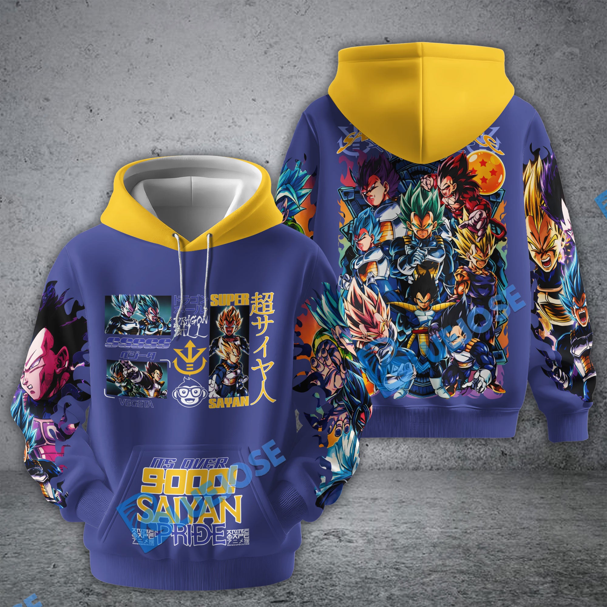 Vegeta V4 Dragon Ball Z Streetwear Hoodie