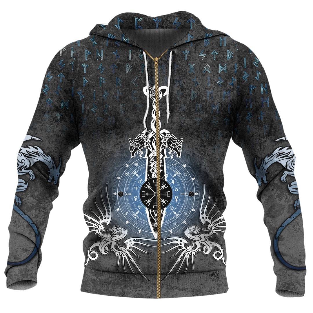 Dragon Compass Magical Sword Rune