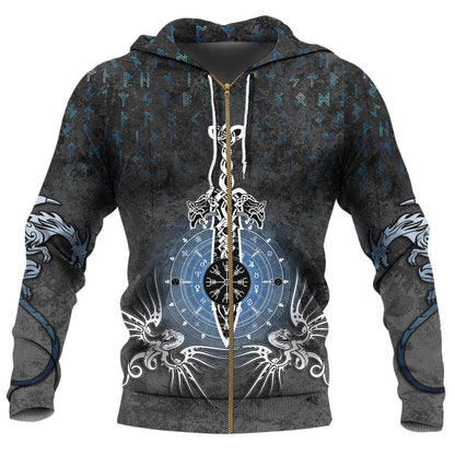 Dragon Compass Magical Sword Rune