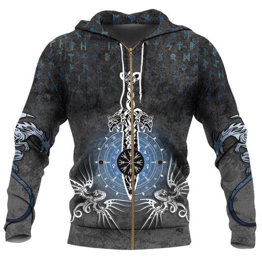 Dragon Compass Magical Sword Rune