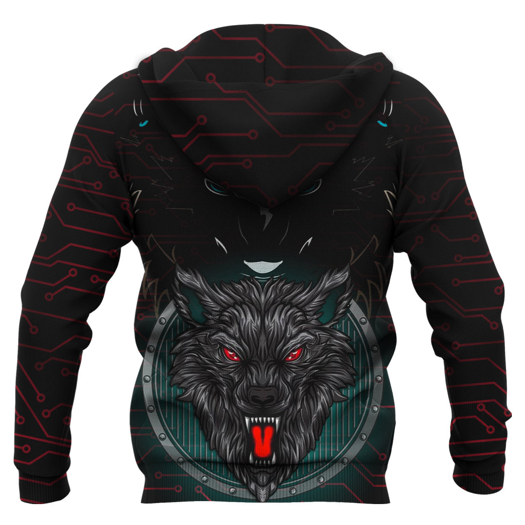 Fenrir Valknut Red Line