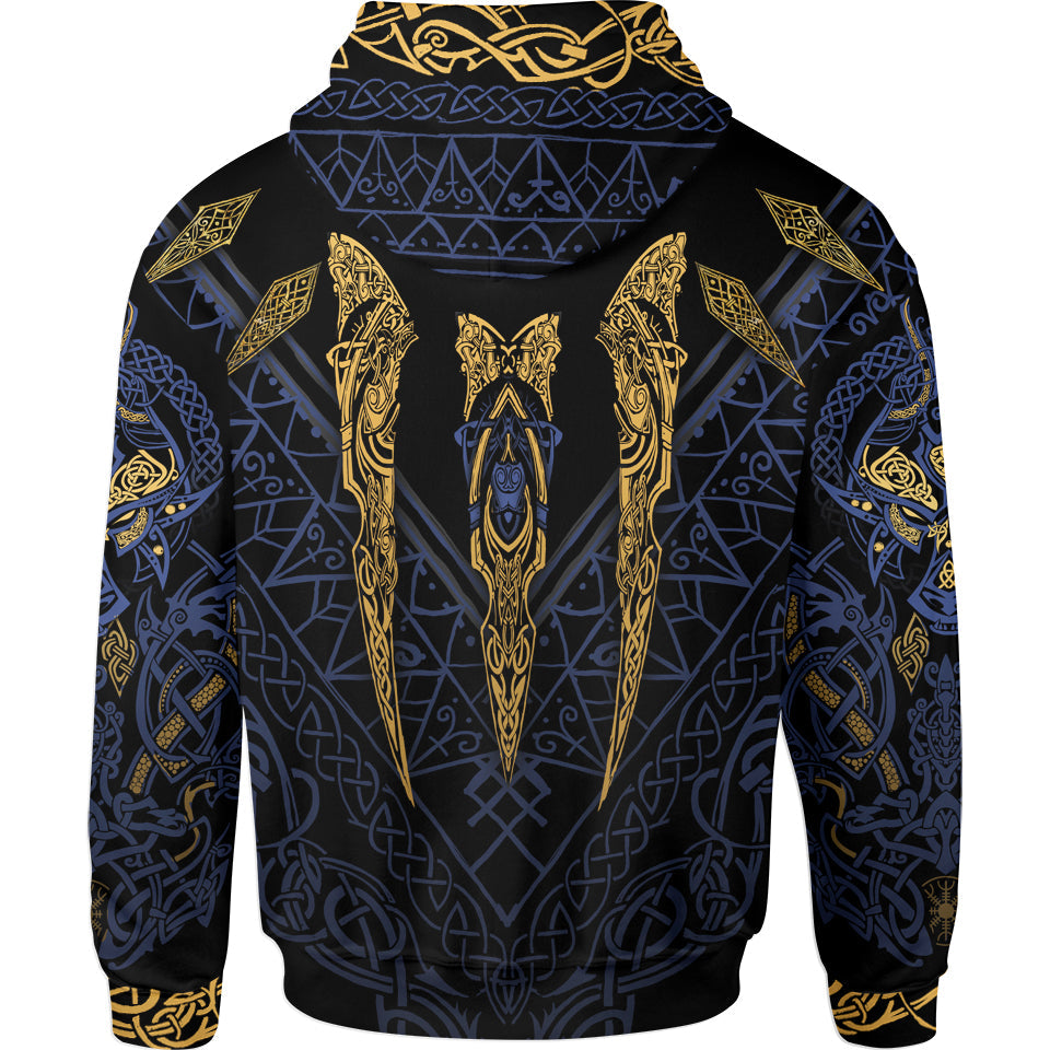 Fenrir's Wrath Pullover Hoodie - Blue Edition