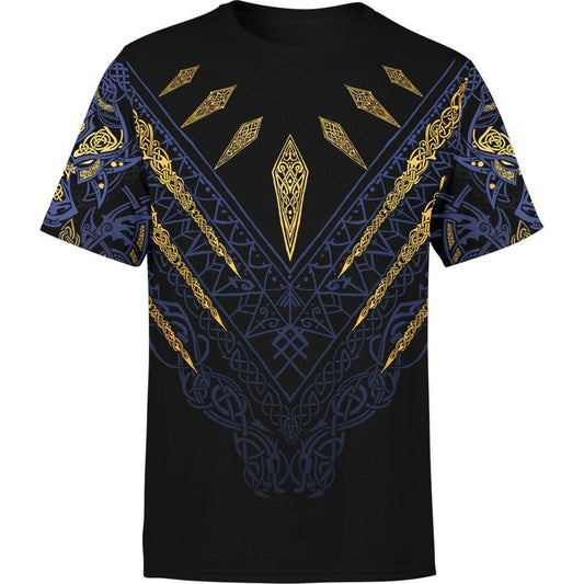 Fenrir's Wrath Shirt - Blue Edition All Over Printed T-shirt