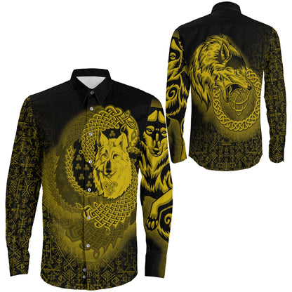 Legendary Wolf Gold Long Sleeve Button Shirt