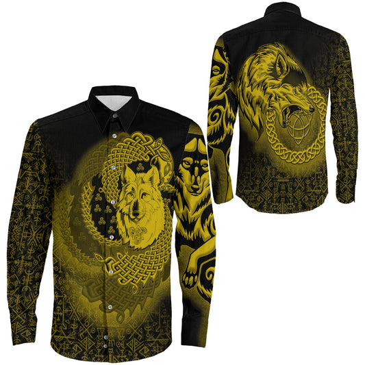 Legendary Wolf Gold Long Sleeve Button Shirt