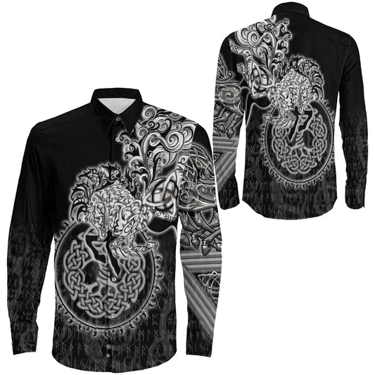 Sleipnir Viking Long Sleeve Button Shirt
