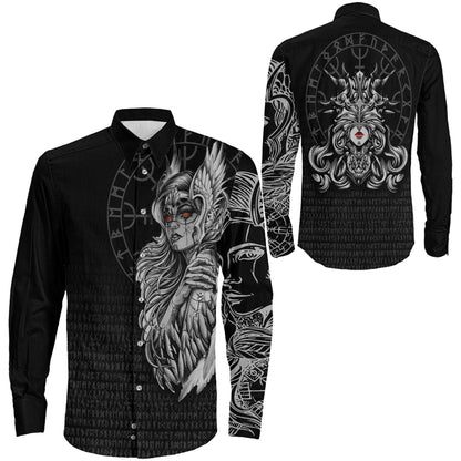 The Valkyries Viking Long Sleeve Button Shirt