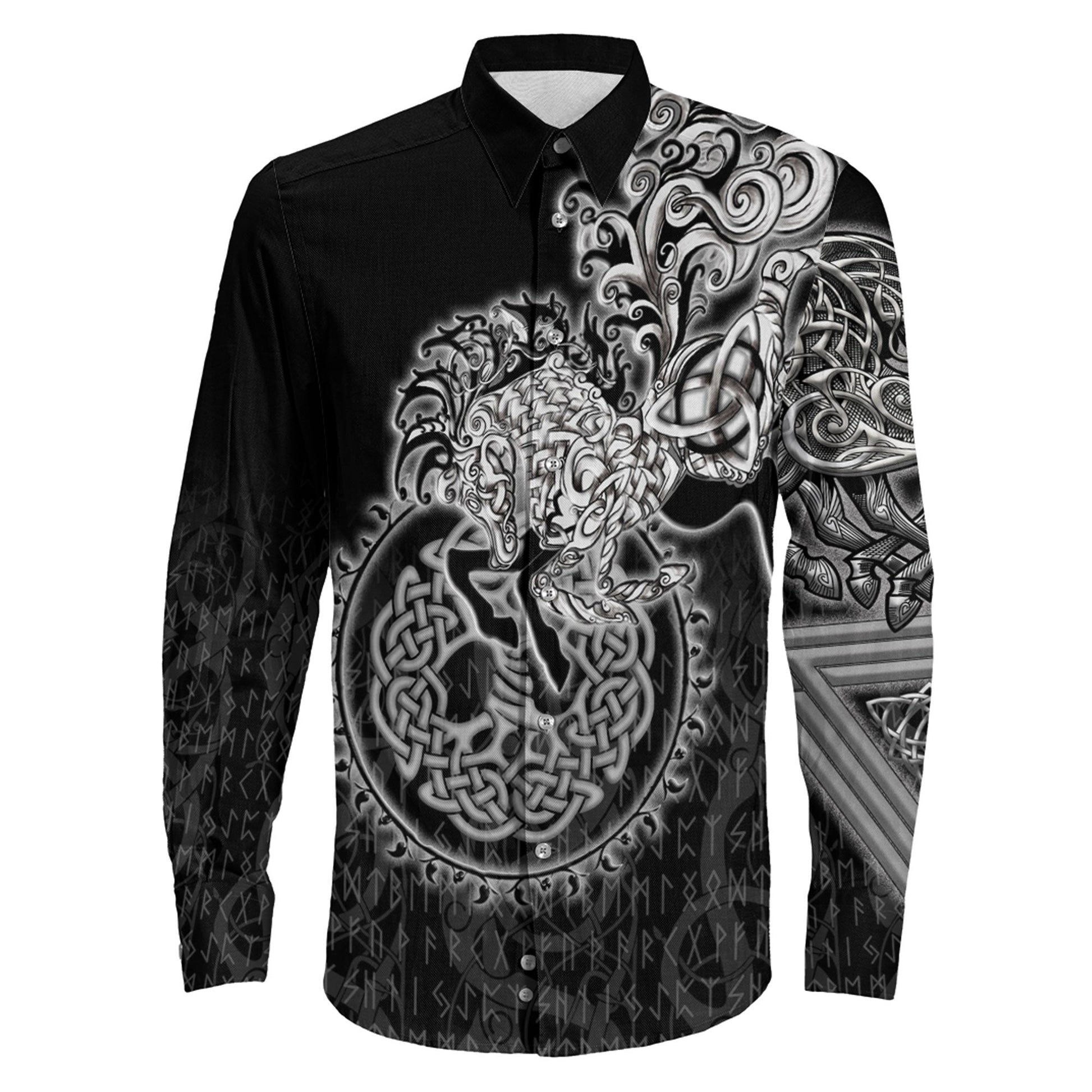 Sleipnir Viking Long Sleeve Button Shirt